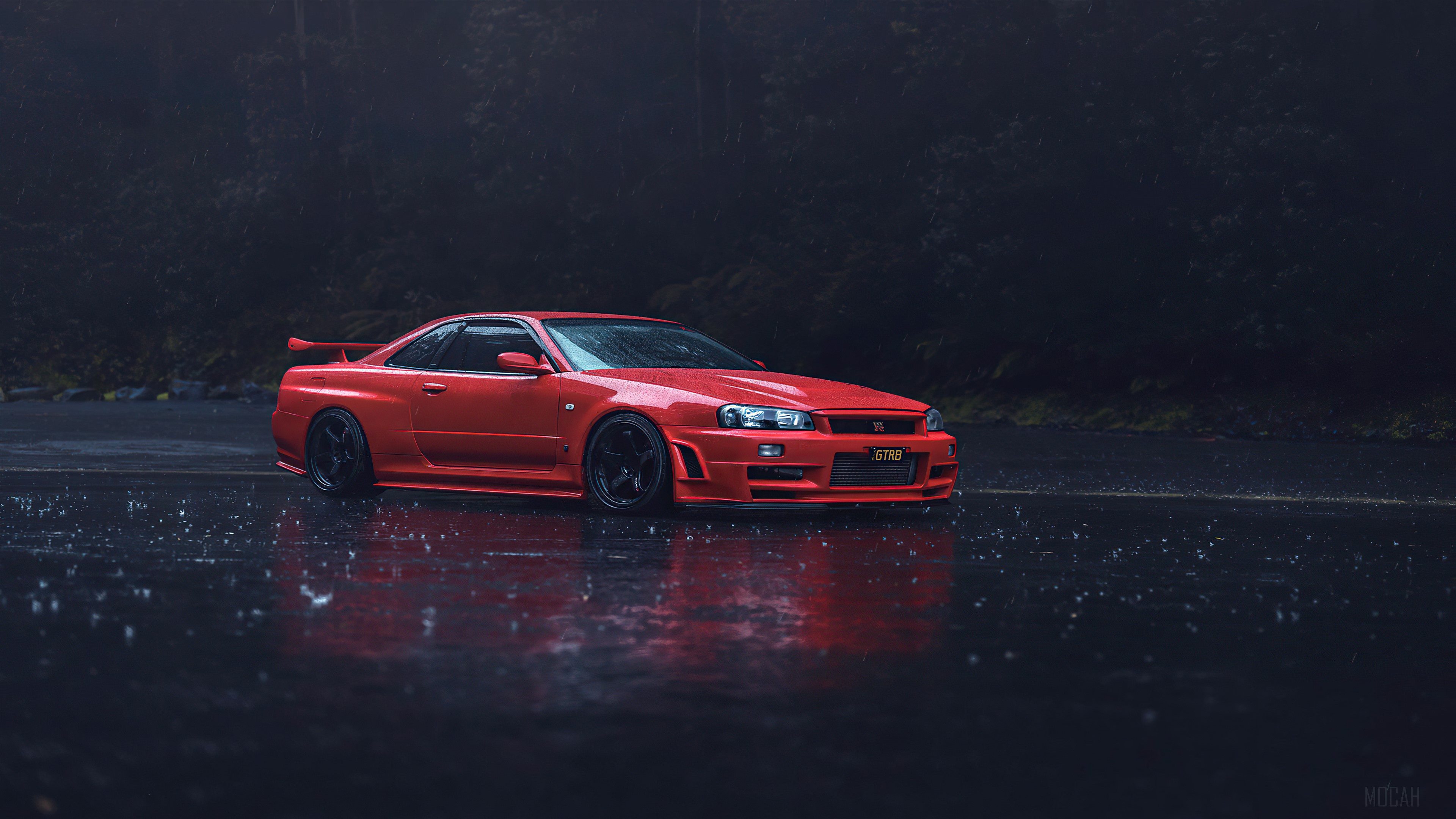 Red Nissan GTR R34 4k Gallery HD Wallpaper