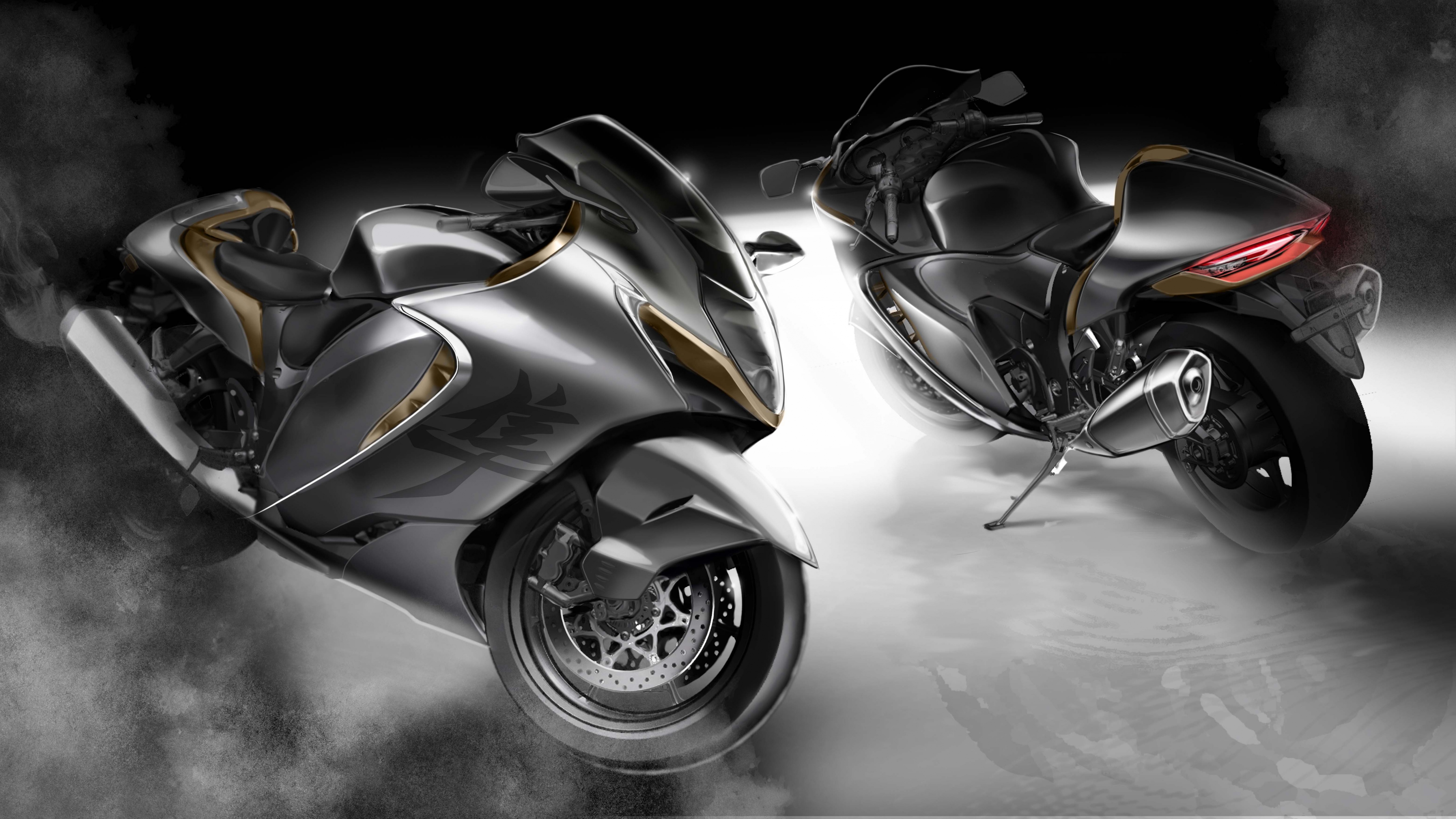 Suzuki Hayabusa Wallpaper 4K, 2022, Dark, 5K