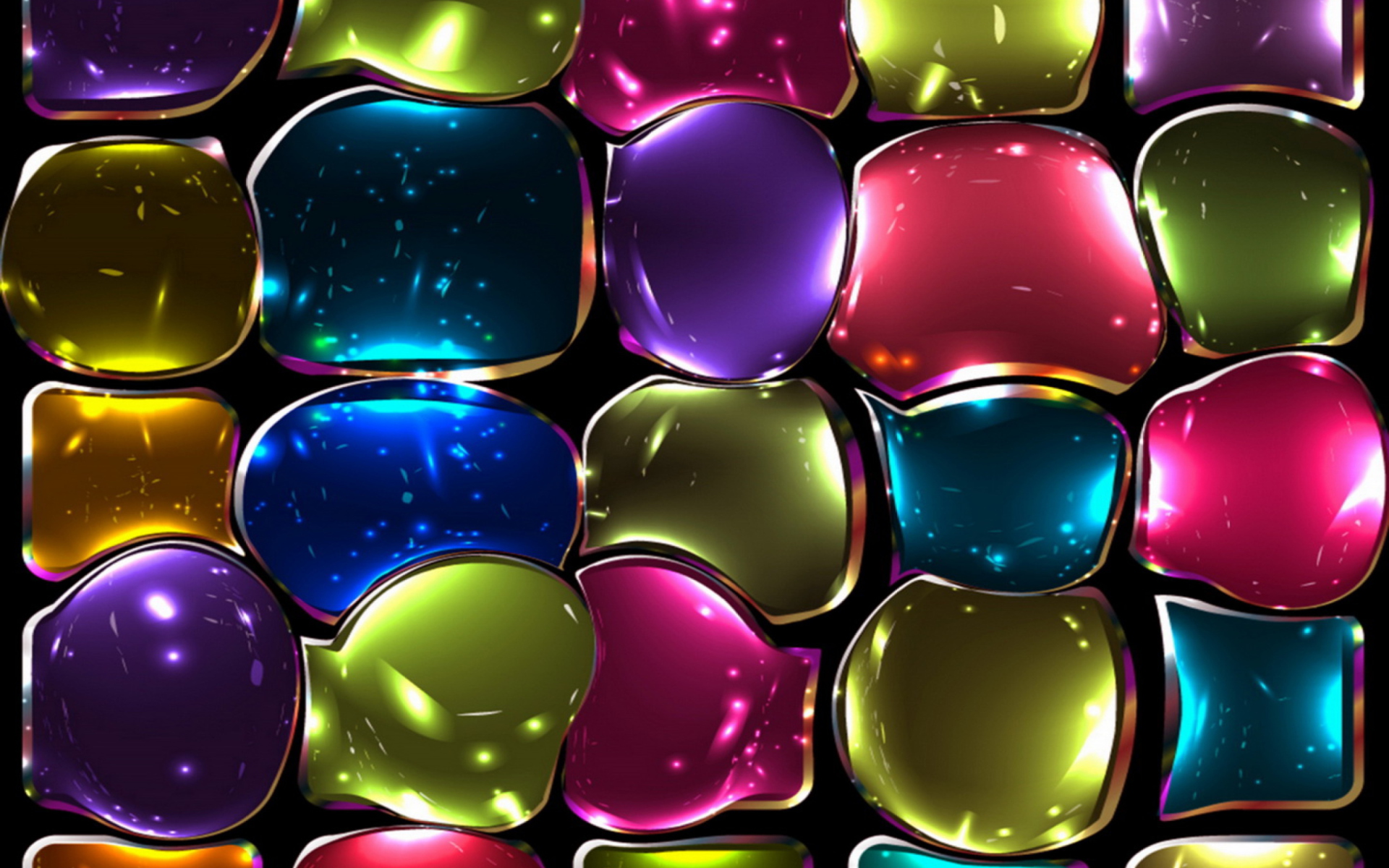 Radiant Colors: Artistic Stained Glass HD Wallpaperx1200