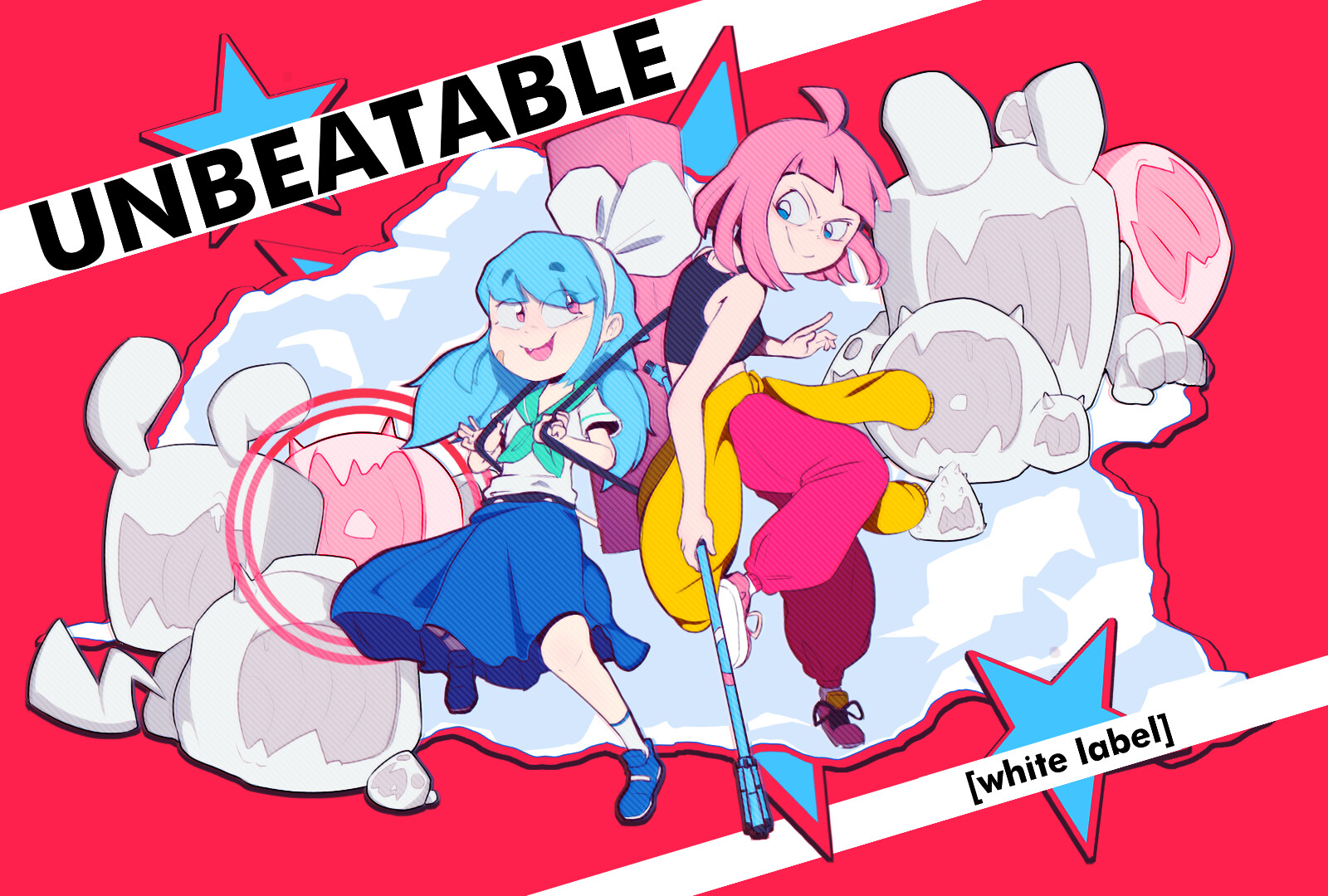 Unbeatable White Label Fan illustraton