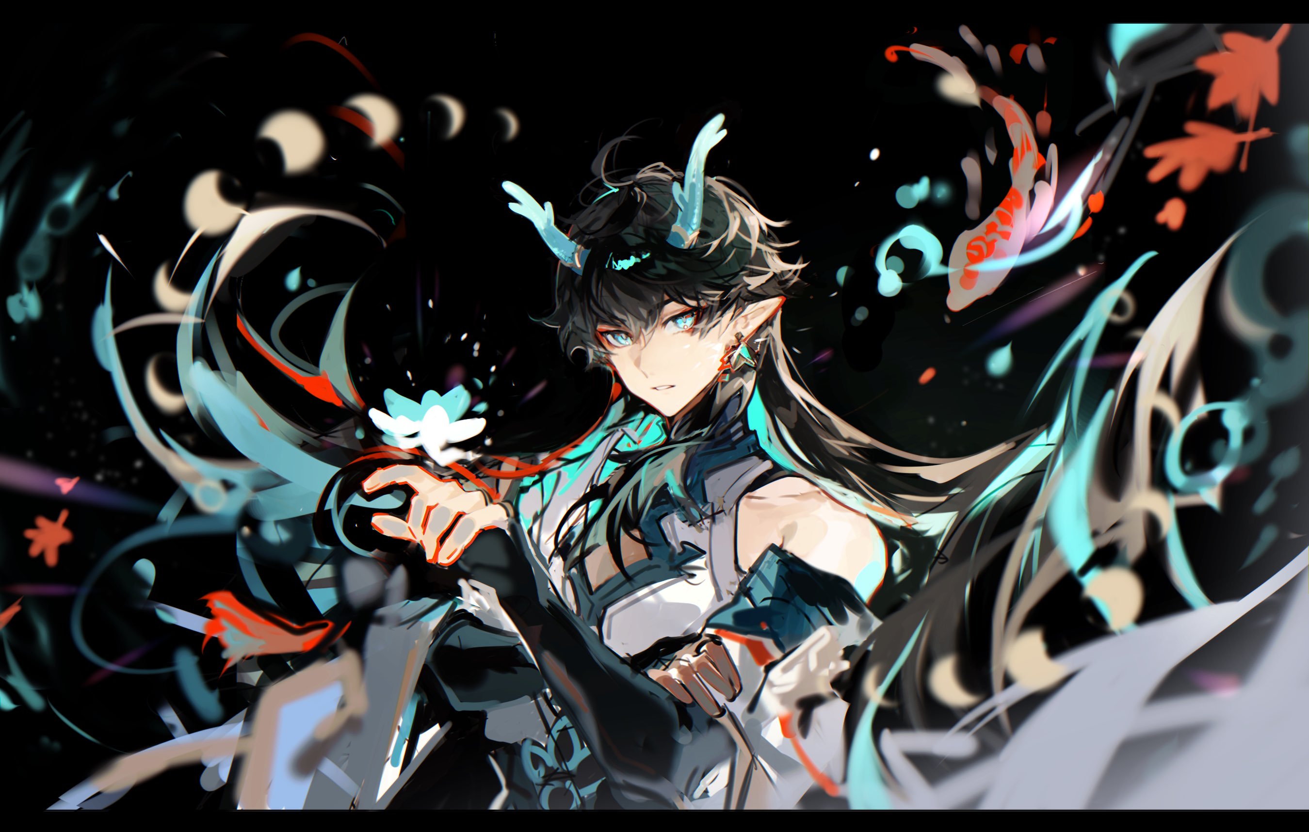 dan heng and dan heng (honkai and 1 more) drawn