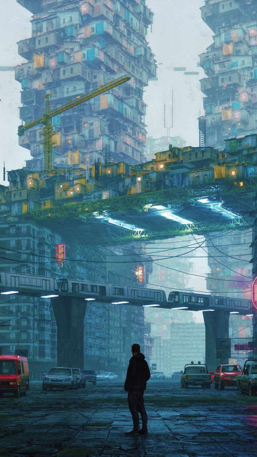 City of Future iPhone Wallpaper Wallpaper, iPhone Wallpaper