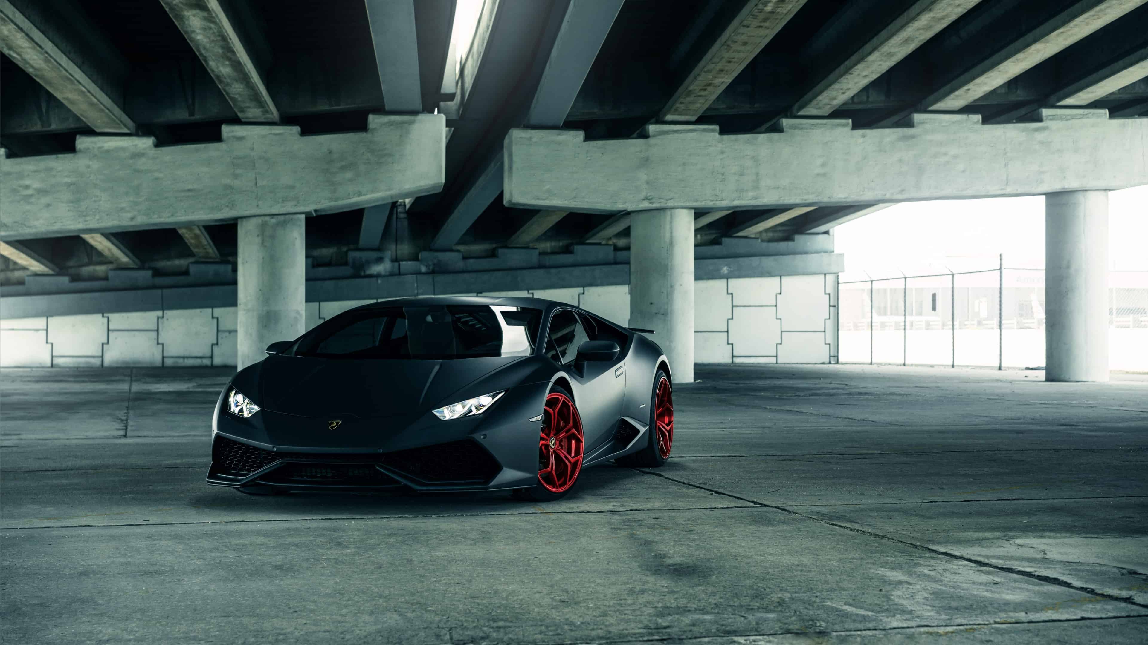Lamborghini Huracan Black UHD 4K