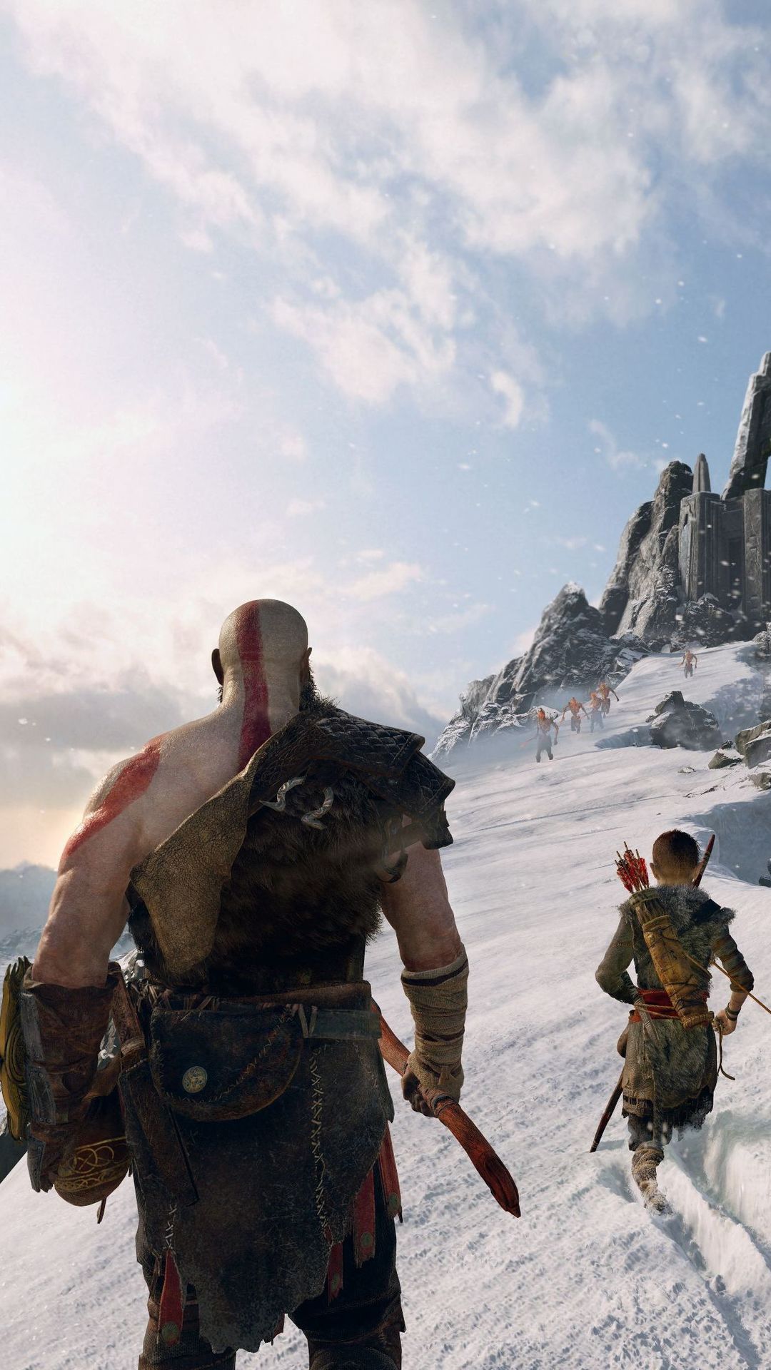 1080x1920 kratos, god of war 4, god of war, games, ps games, hd, 2018 games for iPhone 6, 7, 8 wallpaper