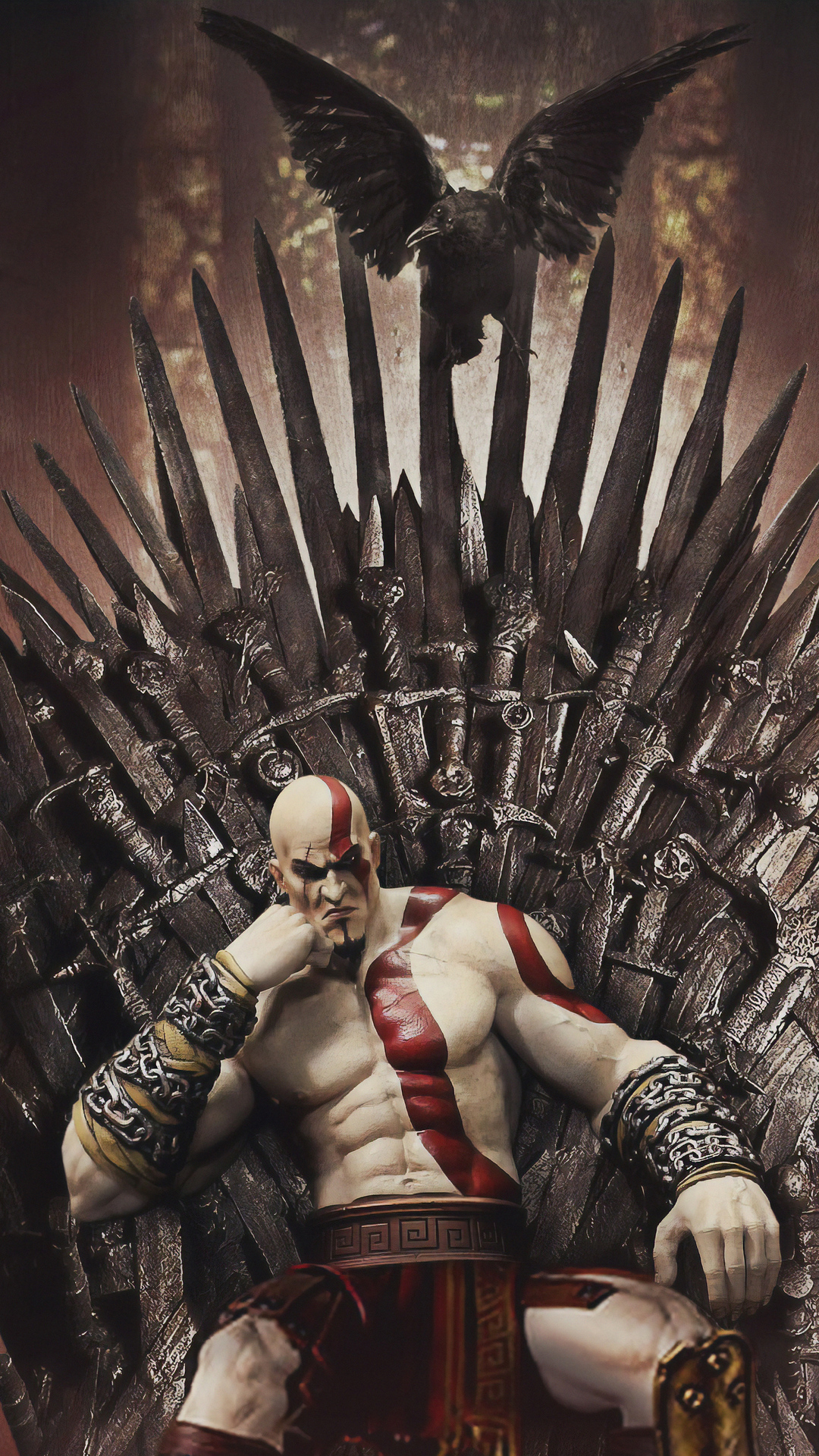 1080x1920 kratos, god of war, games, hd, artwork, behance, digital art for iPhone 6, 7, 8 wallpaper