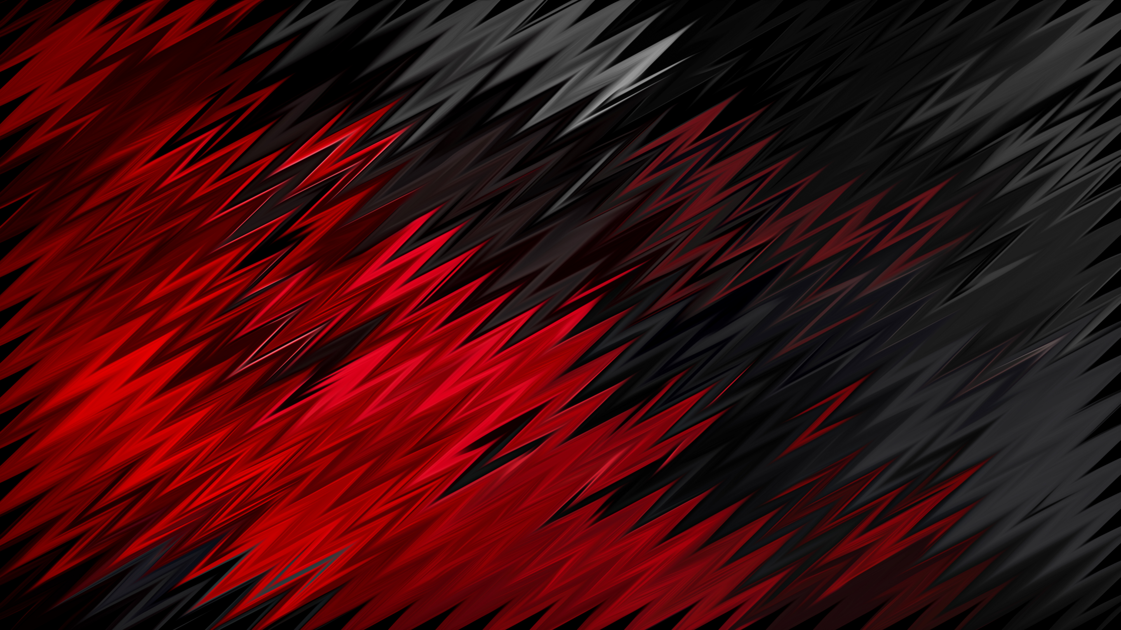 Wallpaper 4k Red Black Sharp Shapes 4k Wallpaper