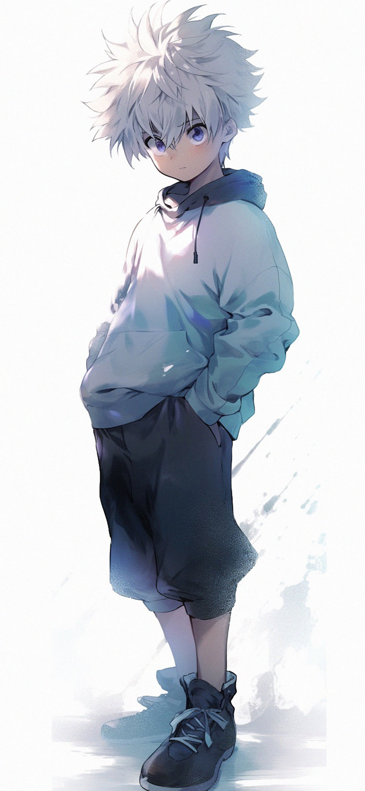 Hunter Killua Zoldyck White Wallpaper