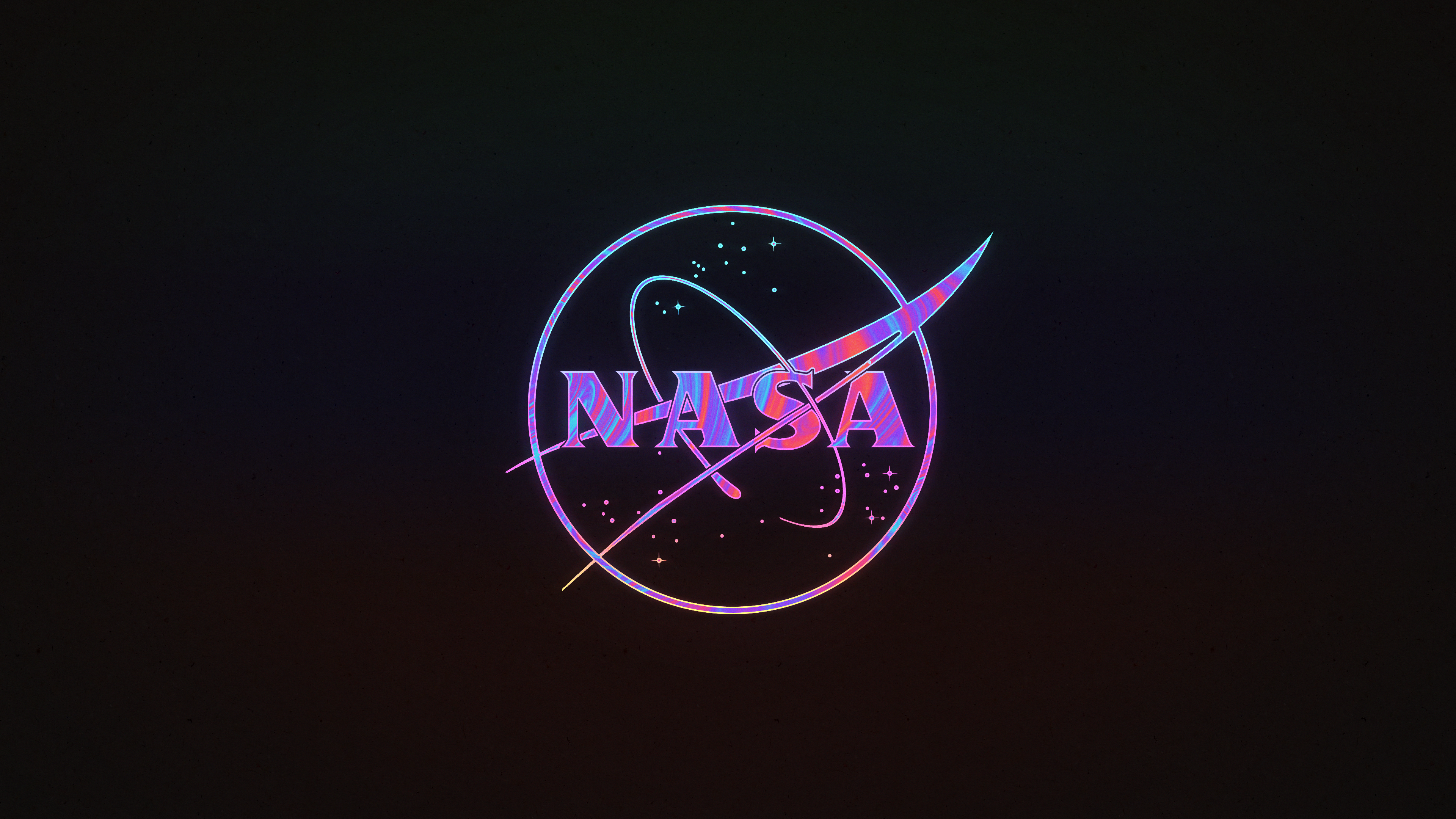 Ink Neon NASA wallpaper [3840 x 2160]
