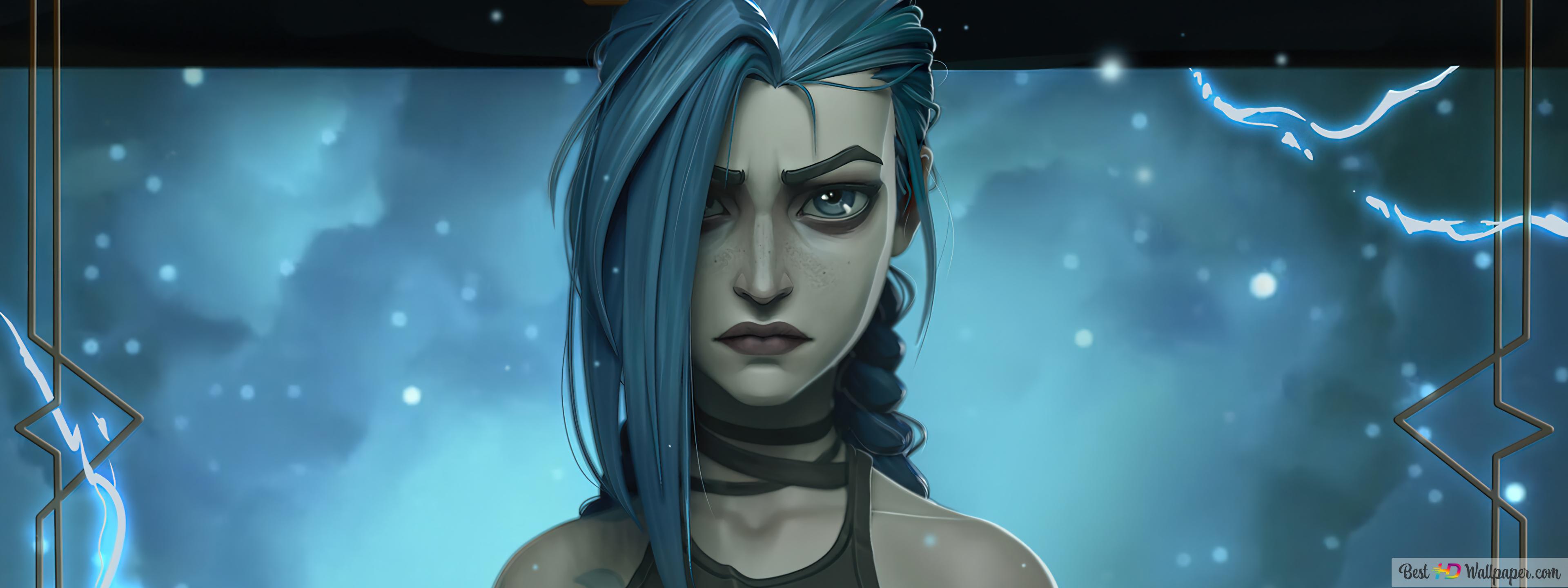 Jinx in 'Arcane' Netflix Series. League of Legends 4K wallpaper download