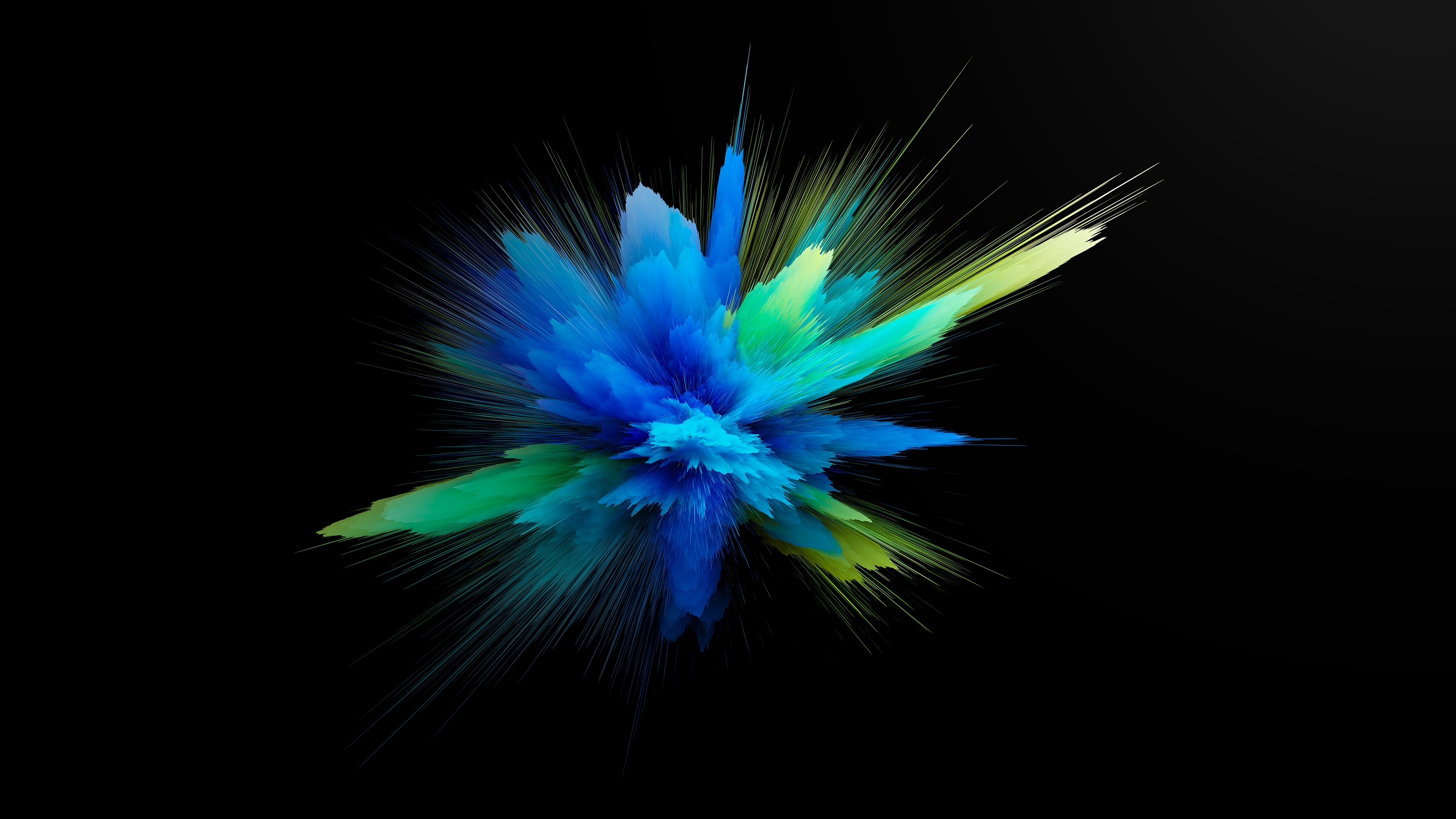 Color burst Wallpaper 4K, AMOLED, Colorful, Explosion, CGI