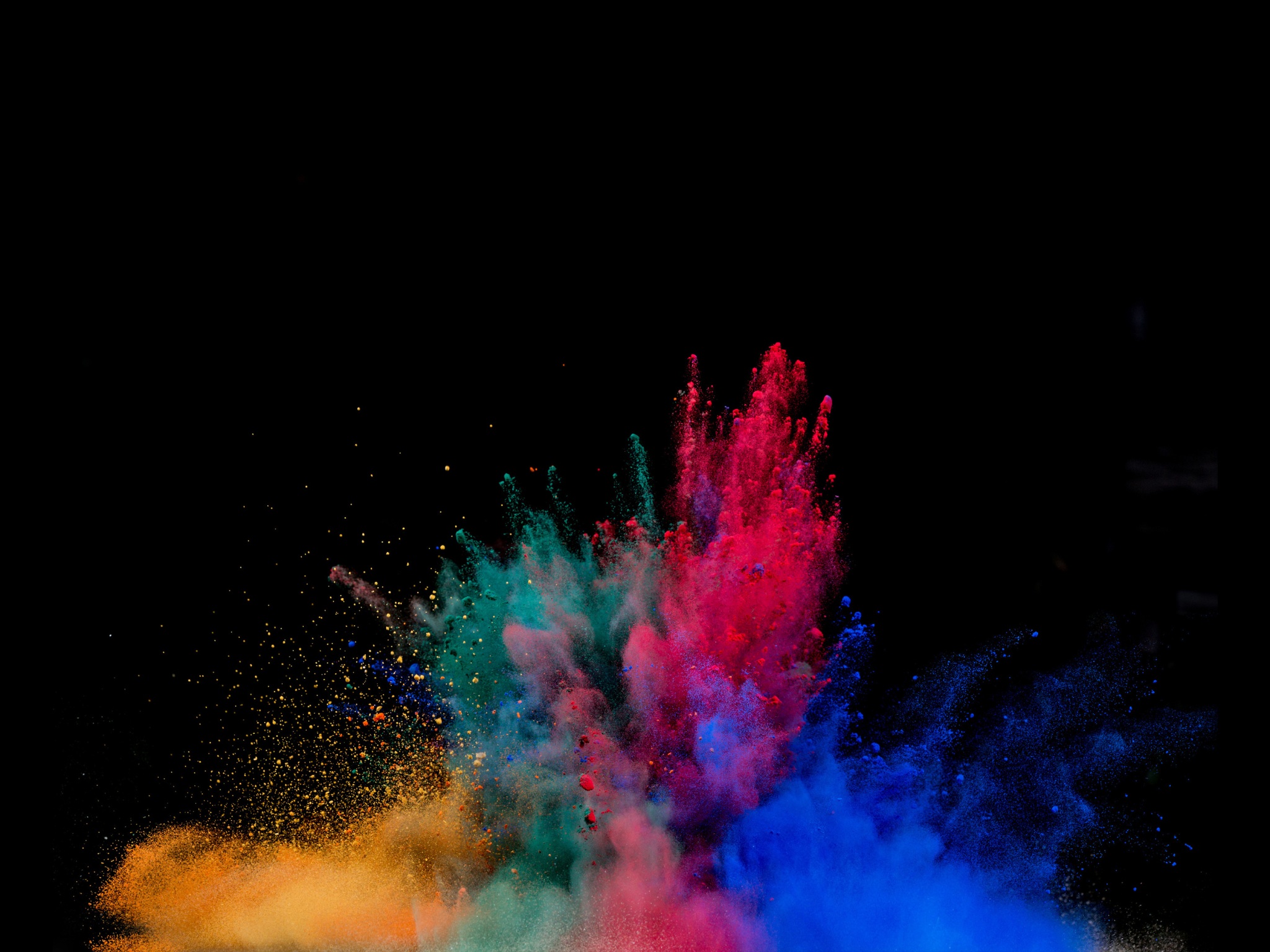 Wallpaper 4k Colorful Powder Explosion 4k Wallpaper