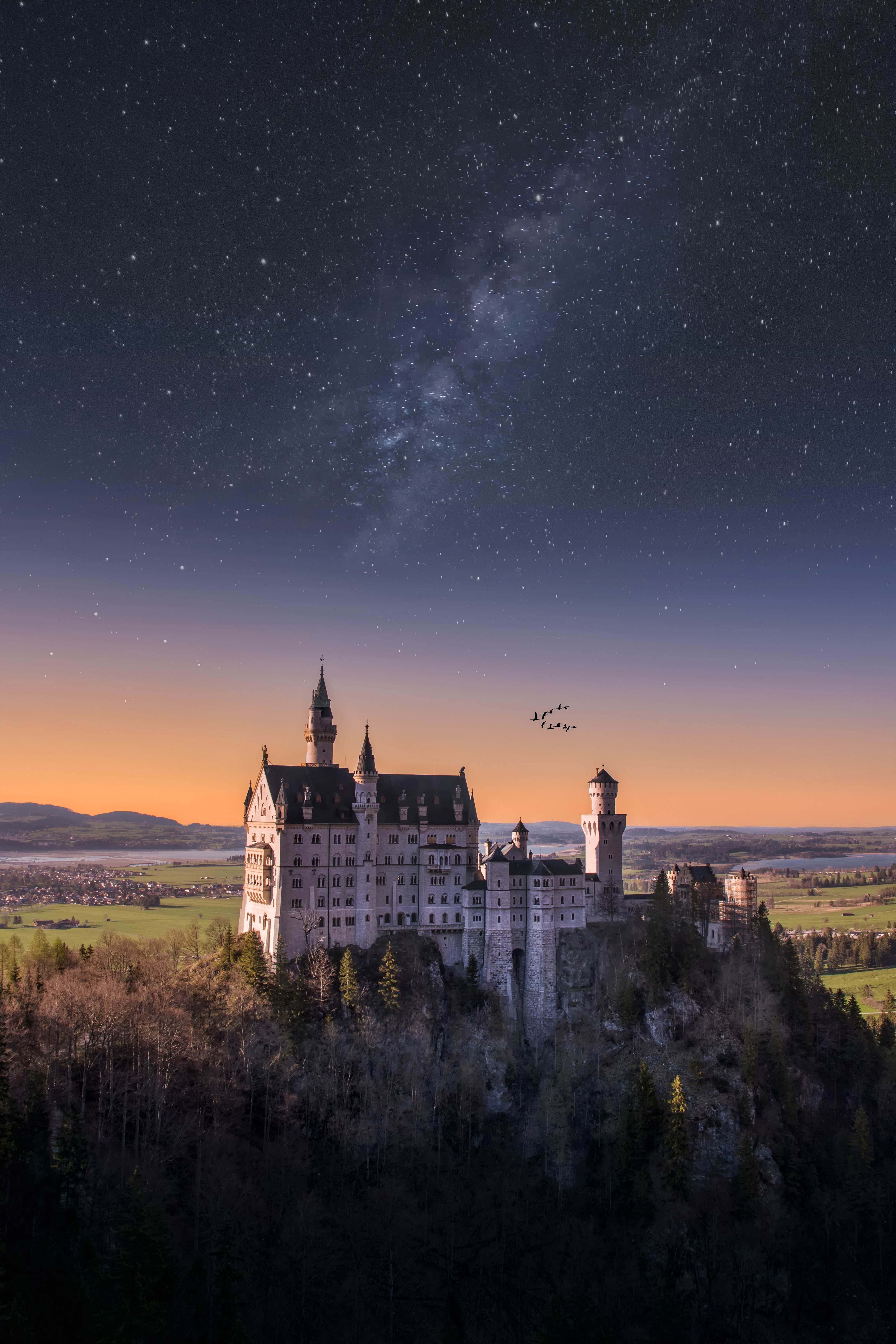 Neuschwanstein Castle Wallpaper 4K, Germany, Landscape