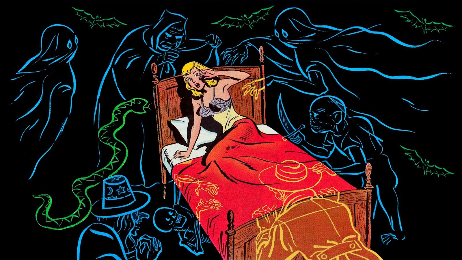 Neato Coolville: COMIC BOOK WALLPAPER: WITCHES TALES