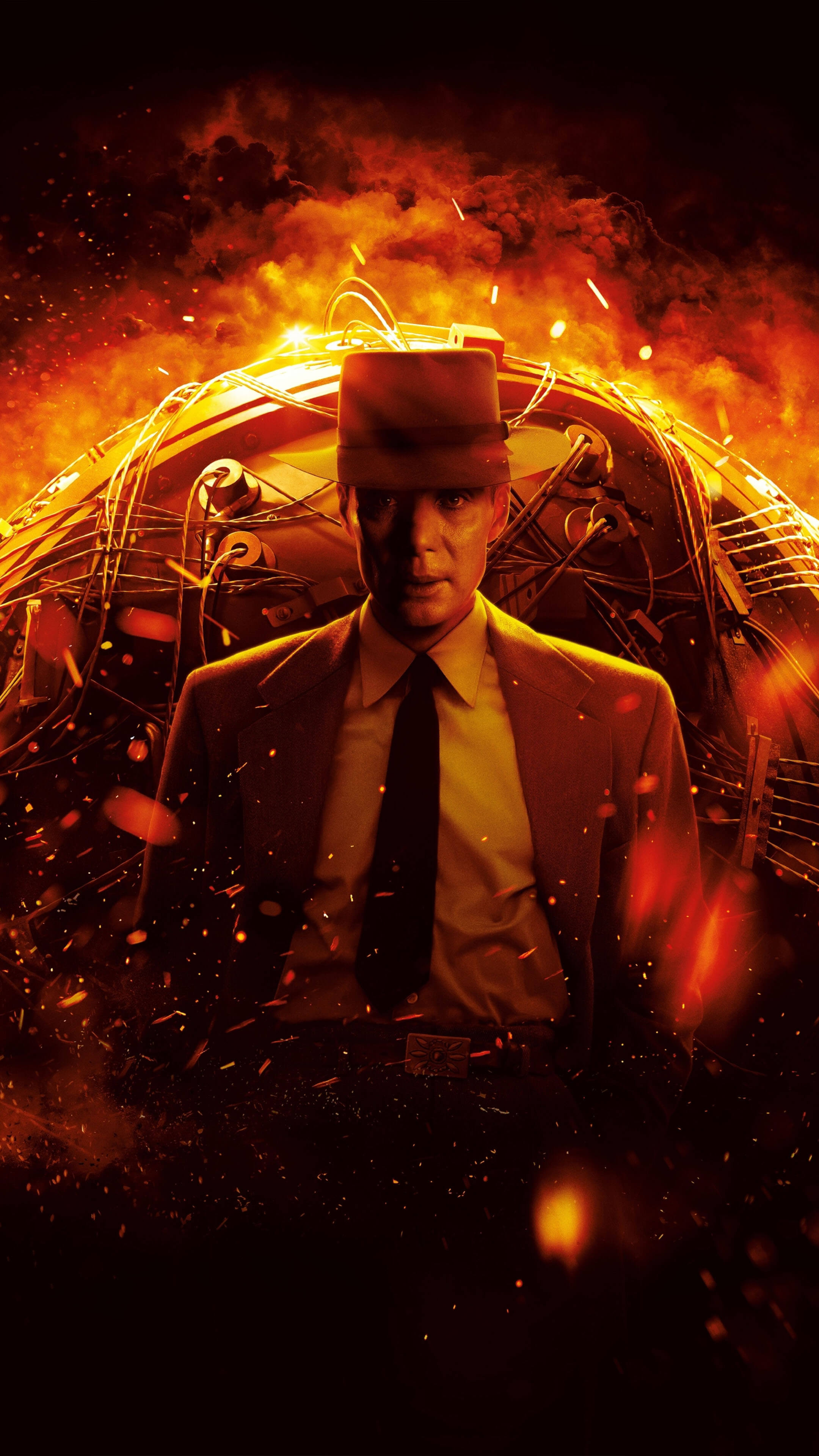 Cillian Murphy In Oppenheimer Movie Poster 4K Ultra HD Mobile Wallpaper