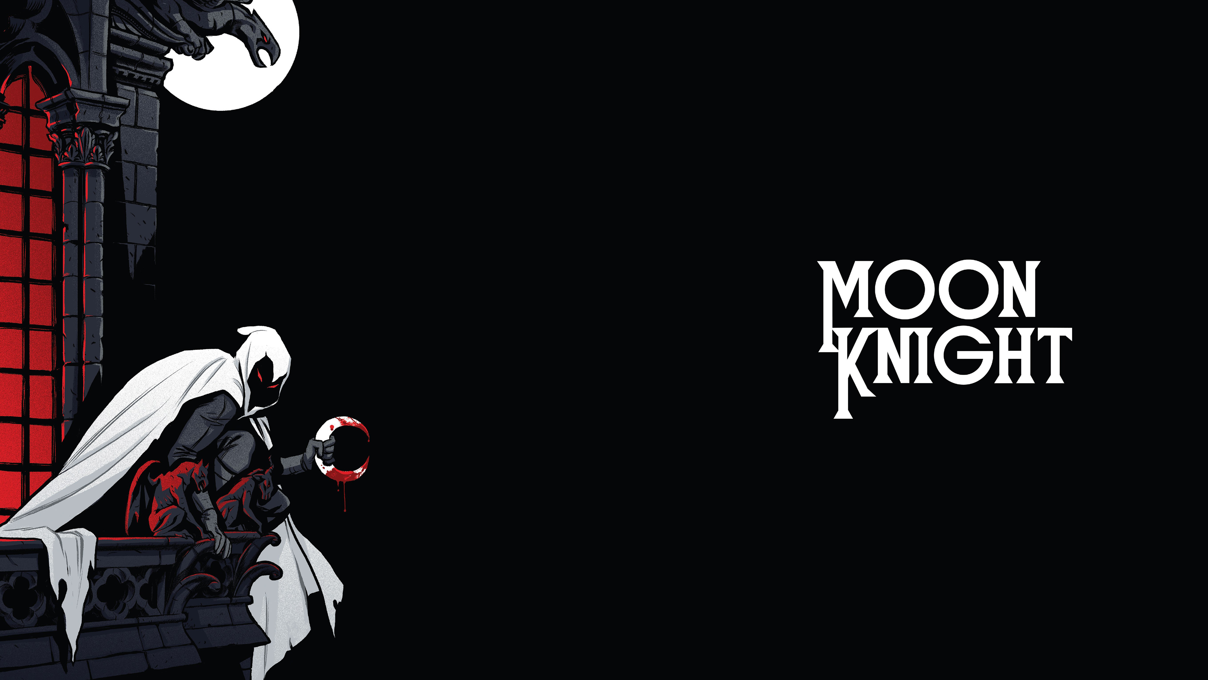 3840x2160 moon knight background