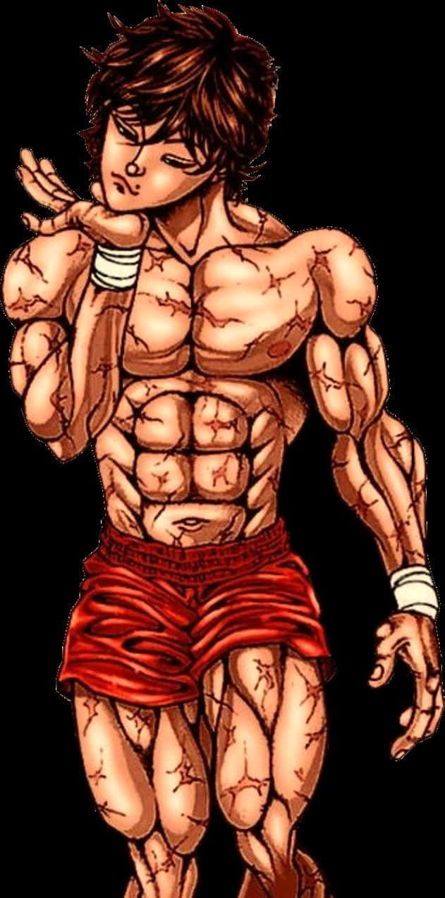 Didnt see any wallpapers of baki that I liked so I made my own :  r/iphonewallpapers