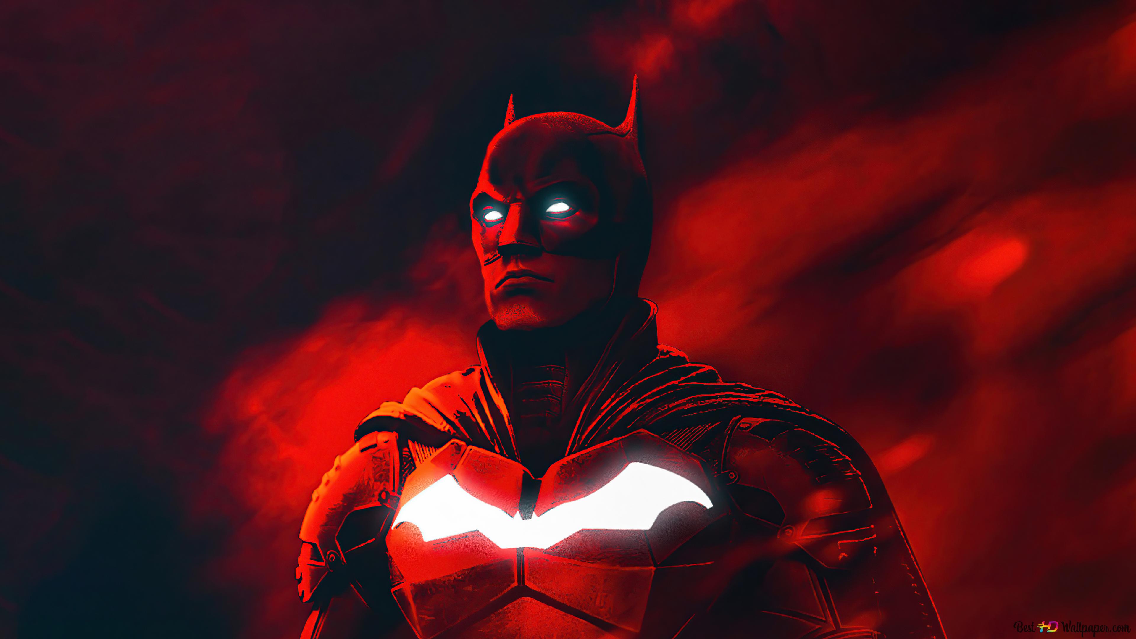 The Batman: Shining Bat Logo 4K wallpaper download