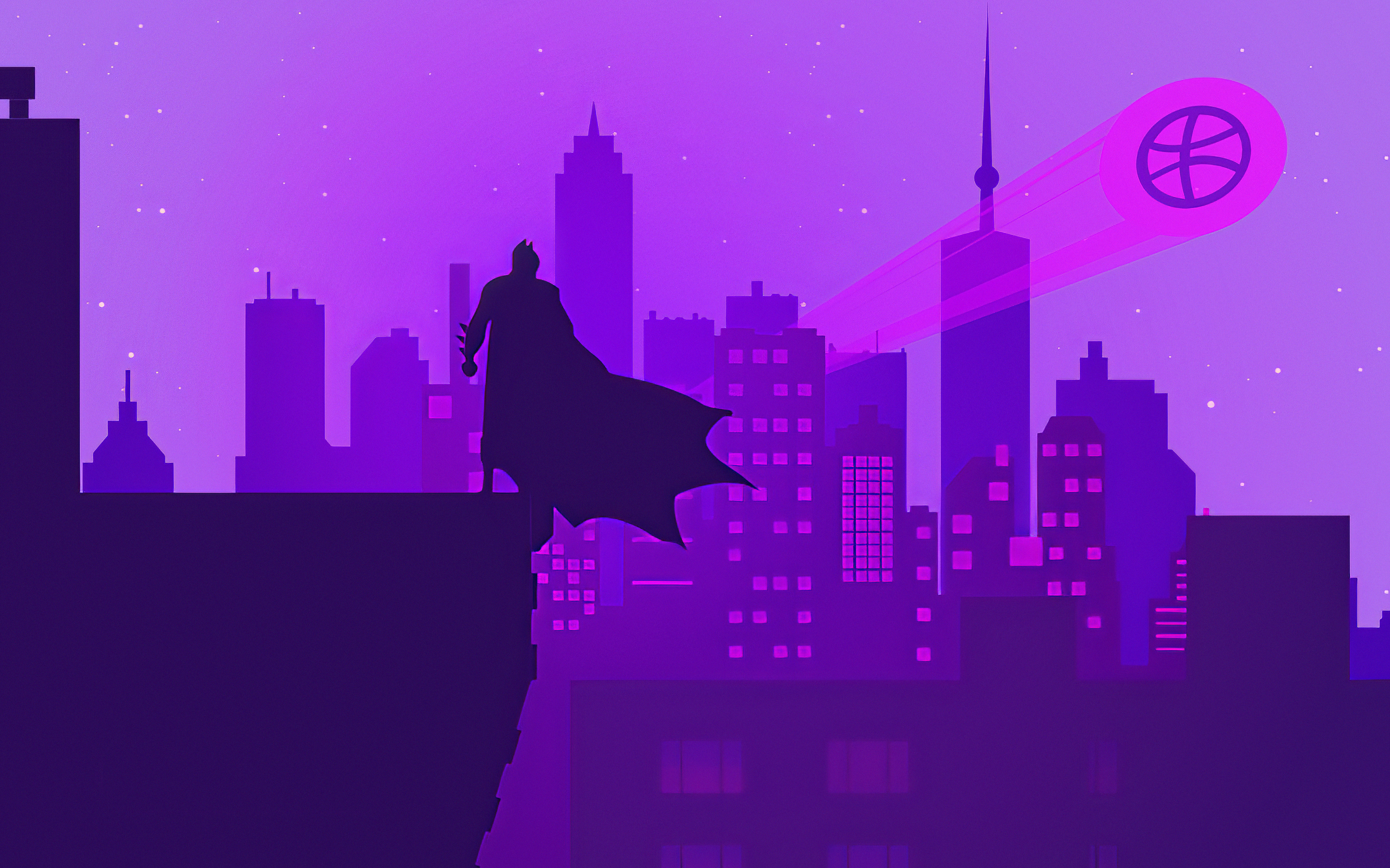 Download Wallpaper Batman Silhouette, 4k, Superheroes, Minimal, Abstract Cityscapes, Bat Man, DC Comics, Batman Minimalism, Batman For Desktop With Resolution 3840x2400. High Quality HD Picture Wallpaper