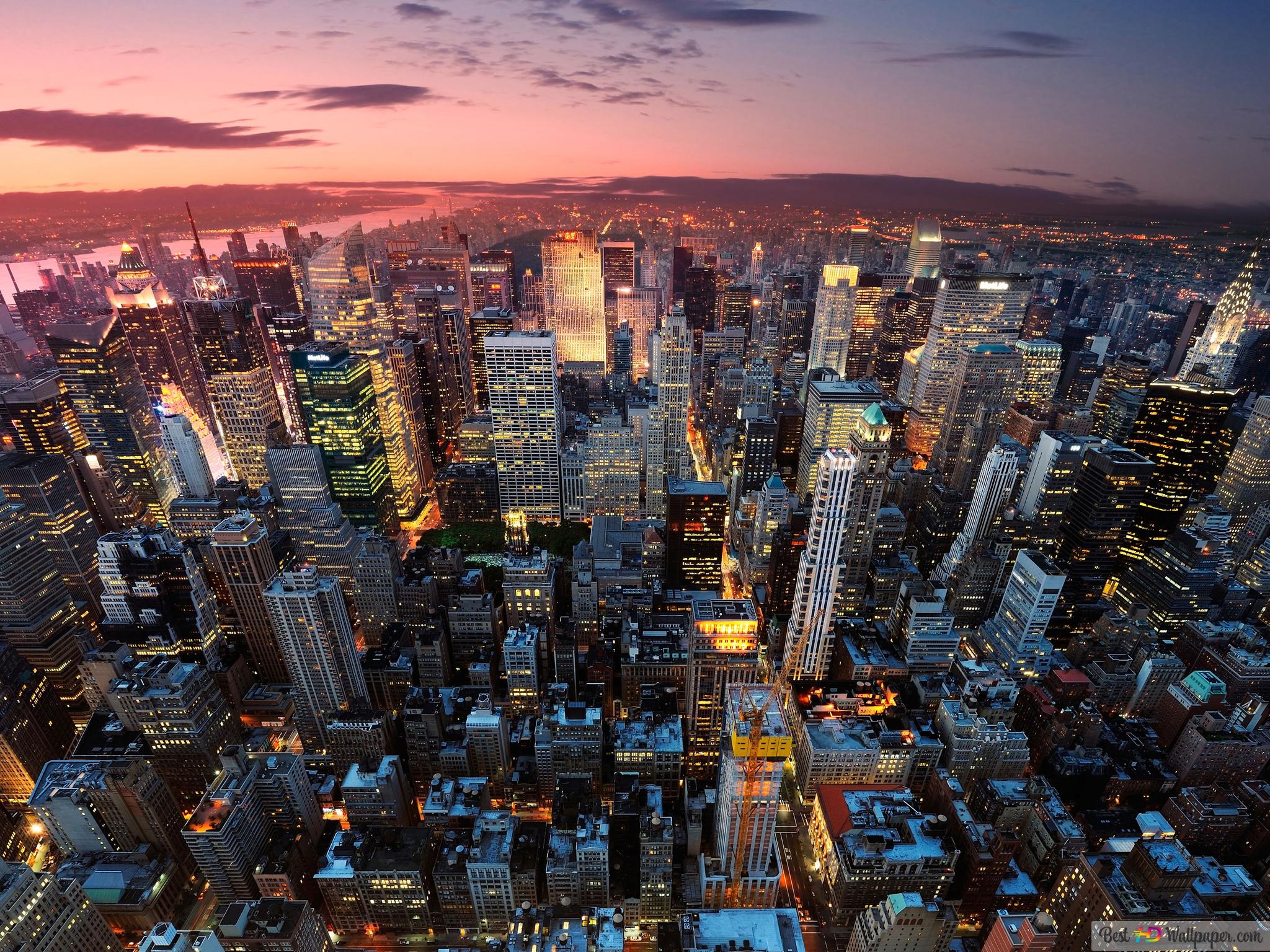 New York city view 4K wallpaper download
