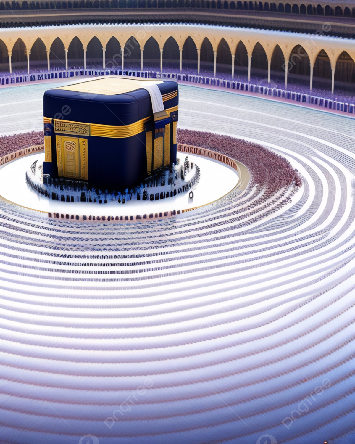 Pilgrimage To The Kaaba Background Wallpaper Image For Free Download