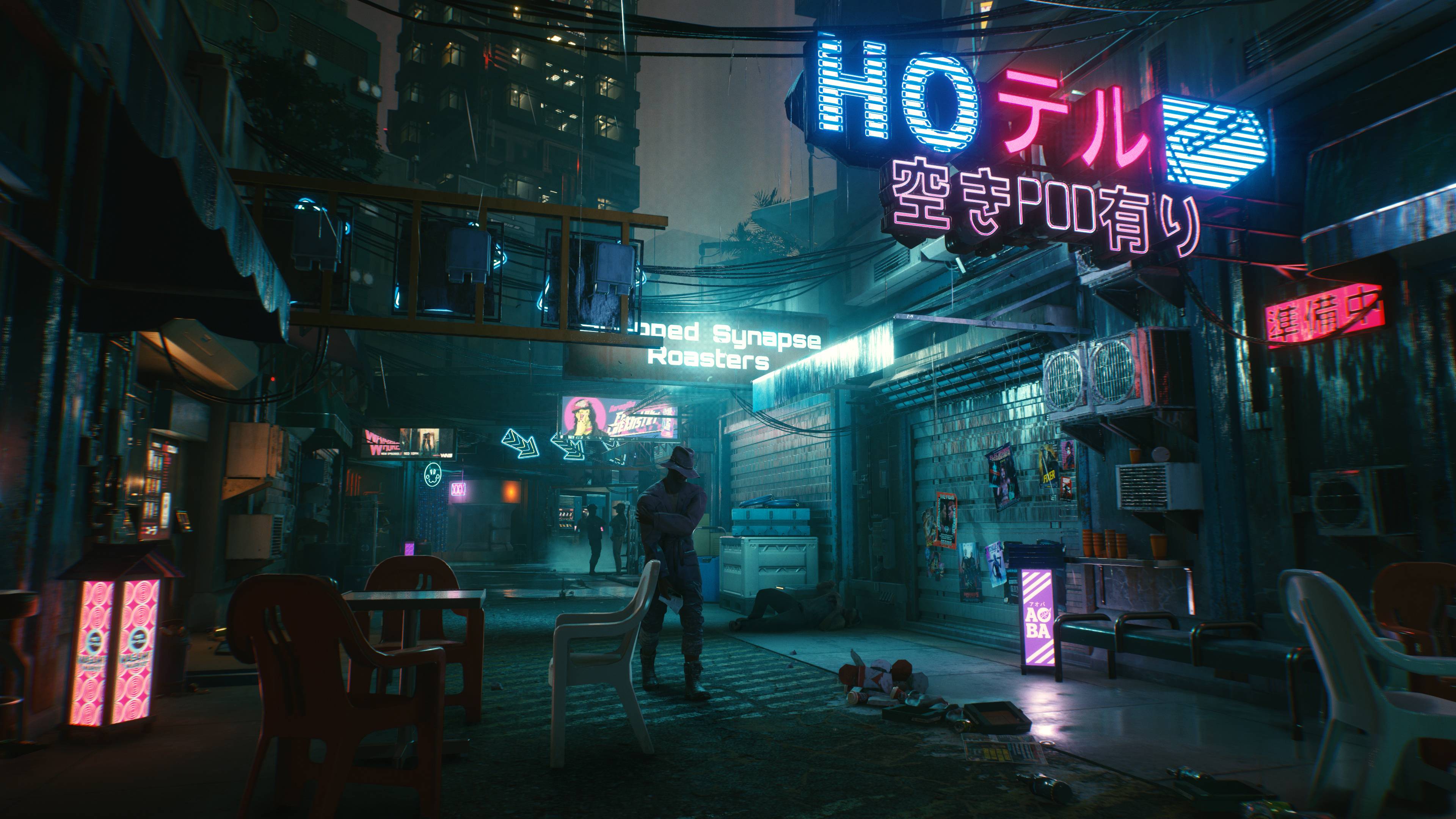 Cyberpunk Night City Car Buildings 4K Wallpaper #4.1066