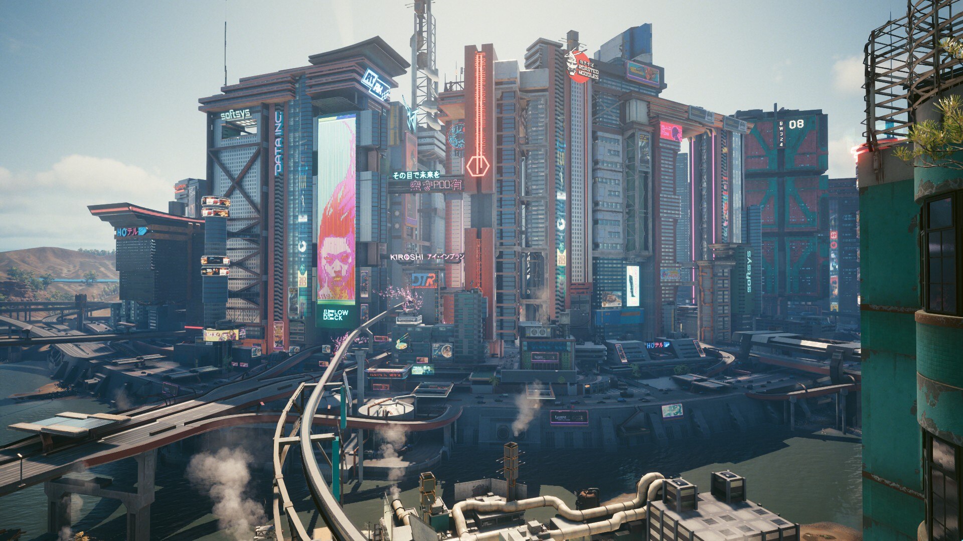 Night City view during the day