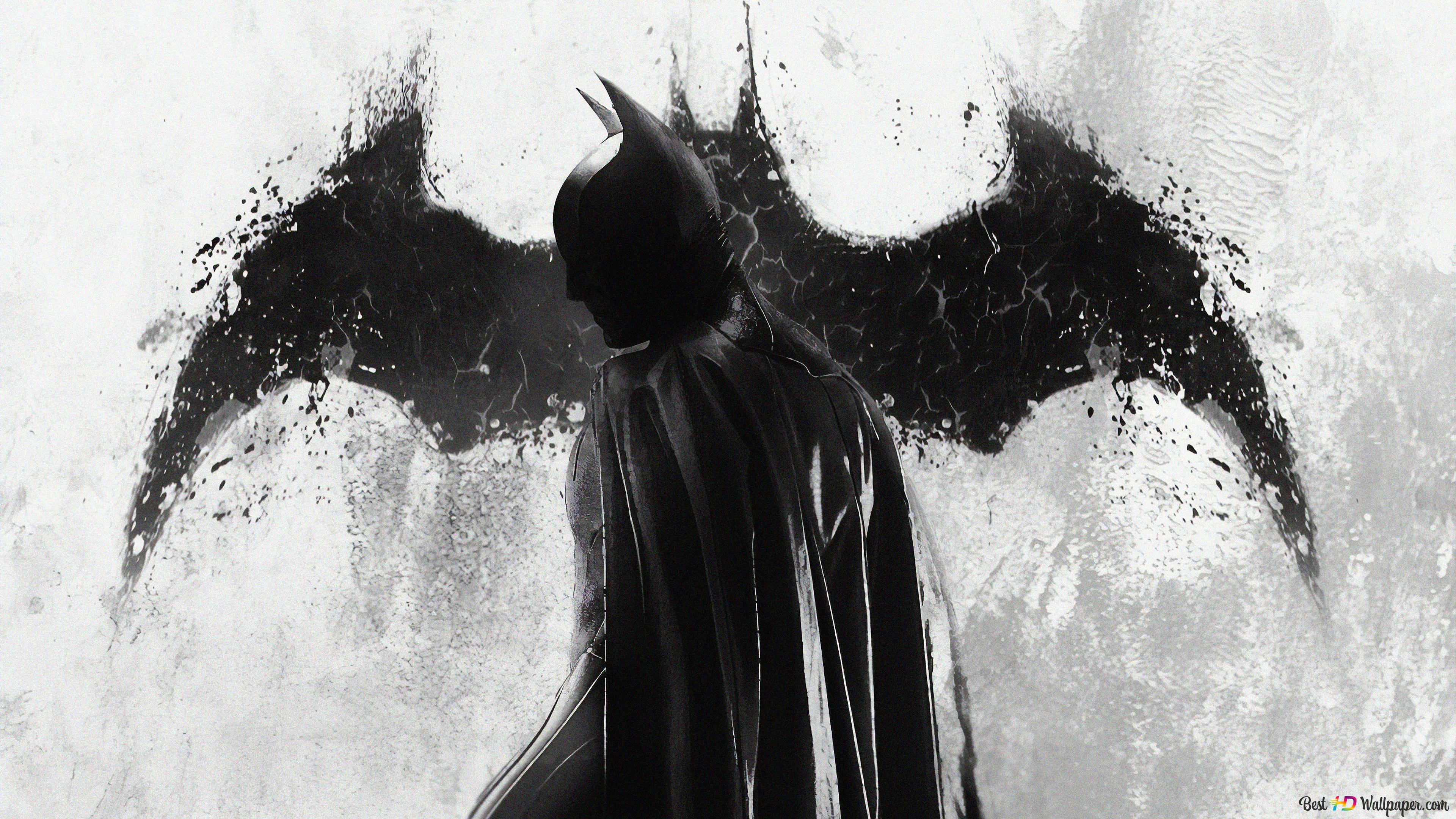 All Black Batman 4K wallpaper download