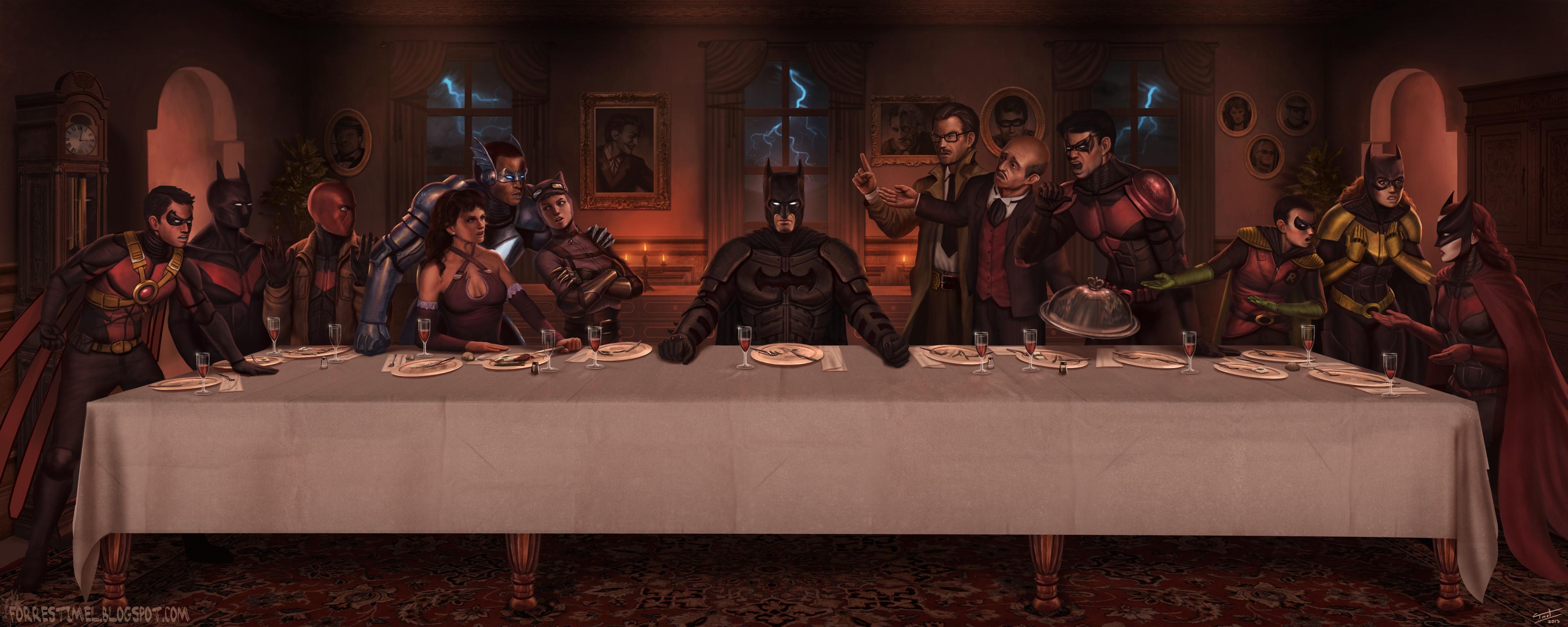 Free download The Last Supper of Batman wallpaper [4000x1600] for your Desktop, Mobile & Tablet. Explore The Last Supper Wallpaper. The Last Story Wallpaper, The Last Samurai Wallpaper, Last Supper Wallpaper