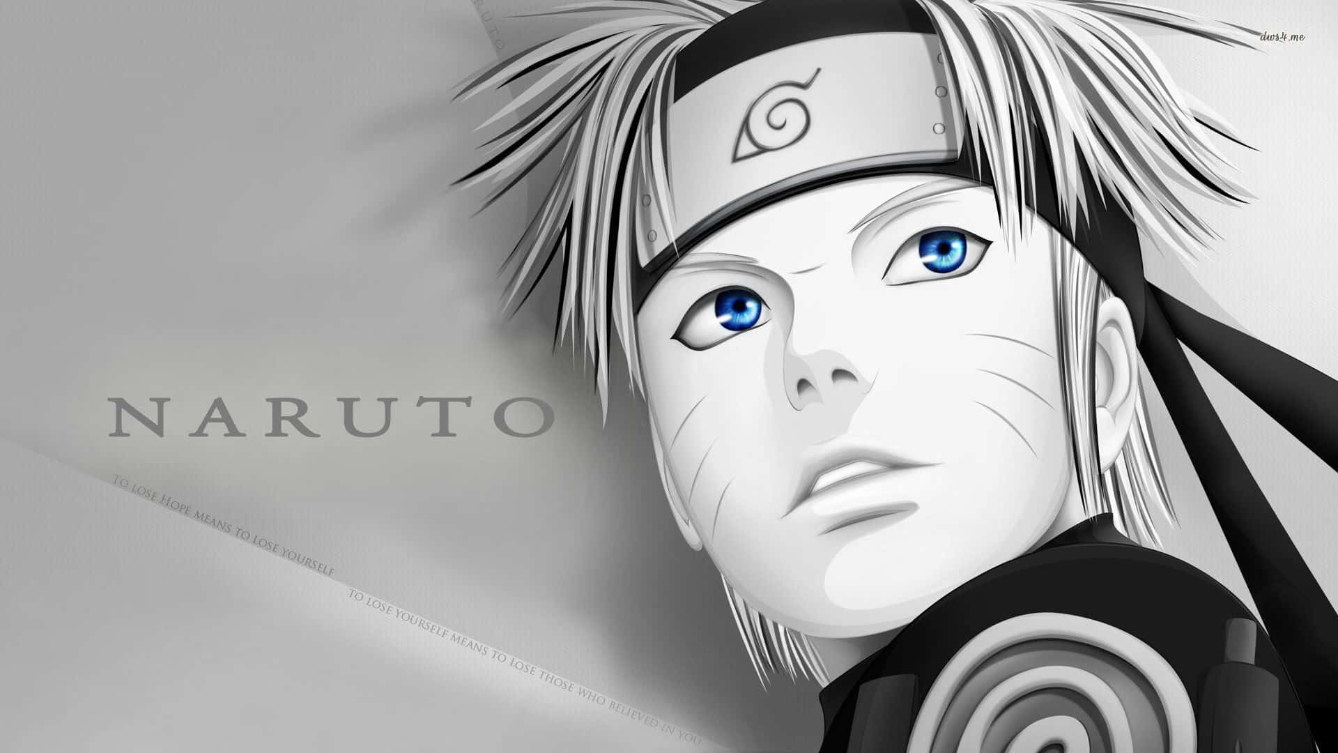 Naruto Black And White Wallpaper