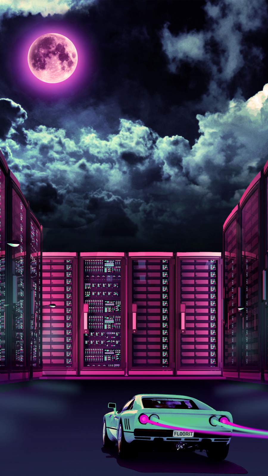 Retrowave City Ride IPhone Wallpaper Wallpaper, iPhone Wallpaper