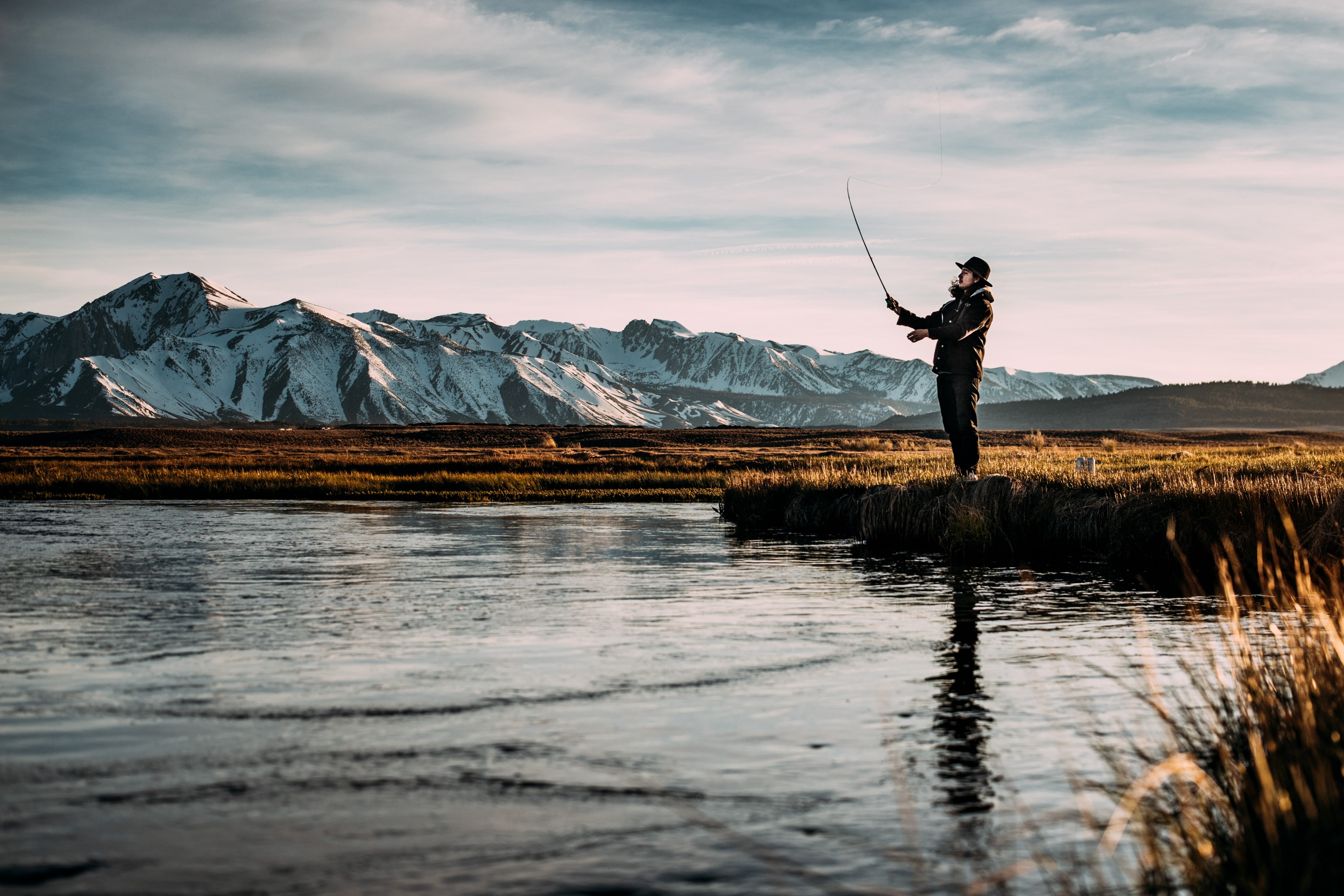 Wallpaper / fishing fly fishing riverside and scenic HD 4k wallpaper free download