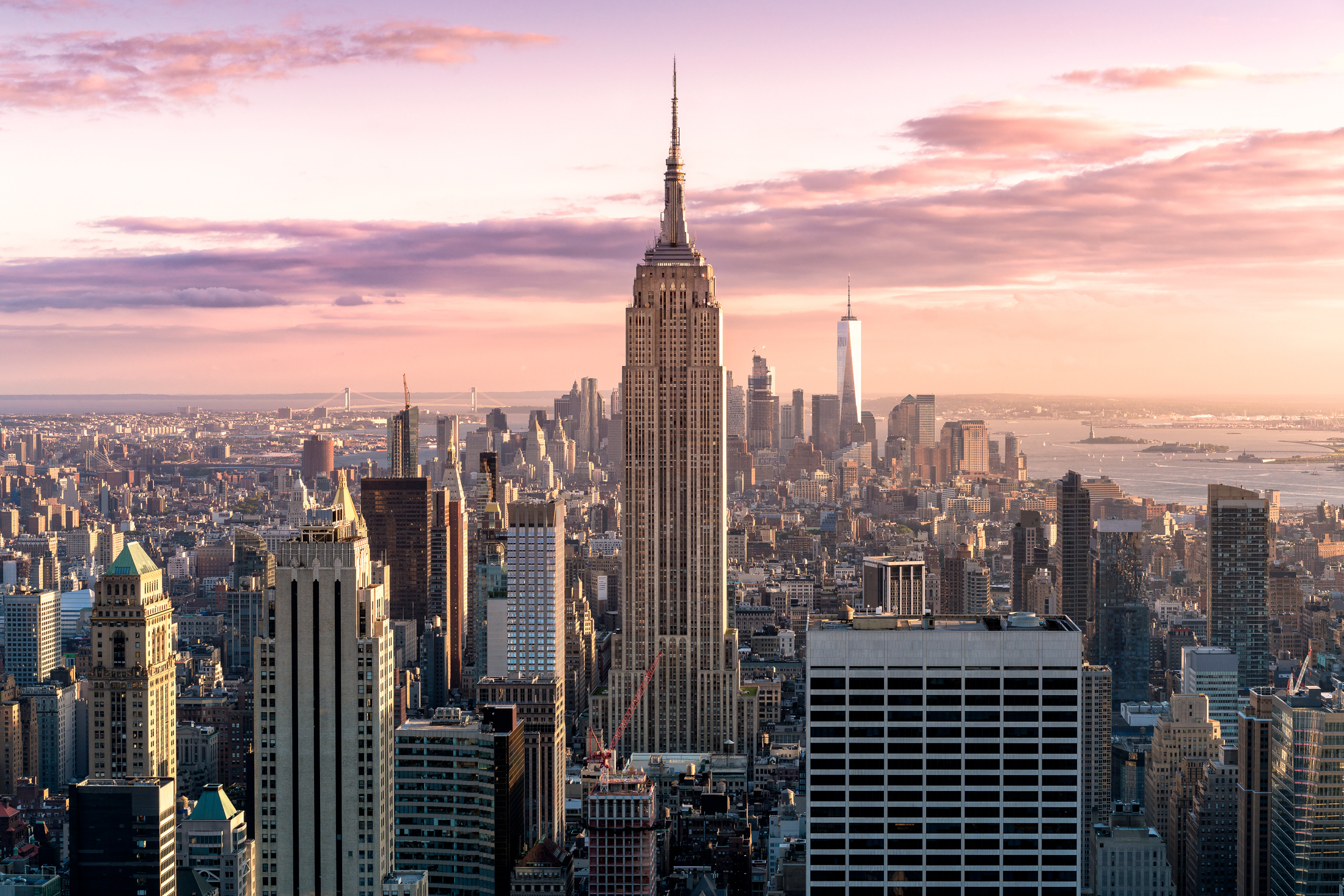 Skyscrapers, USA, Cityscape, Empire State Building, Manhattan, Skyline, New York City Gallery HD Wallpaper