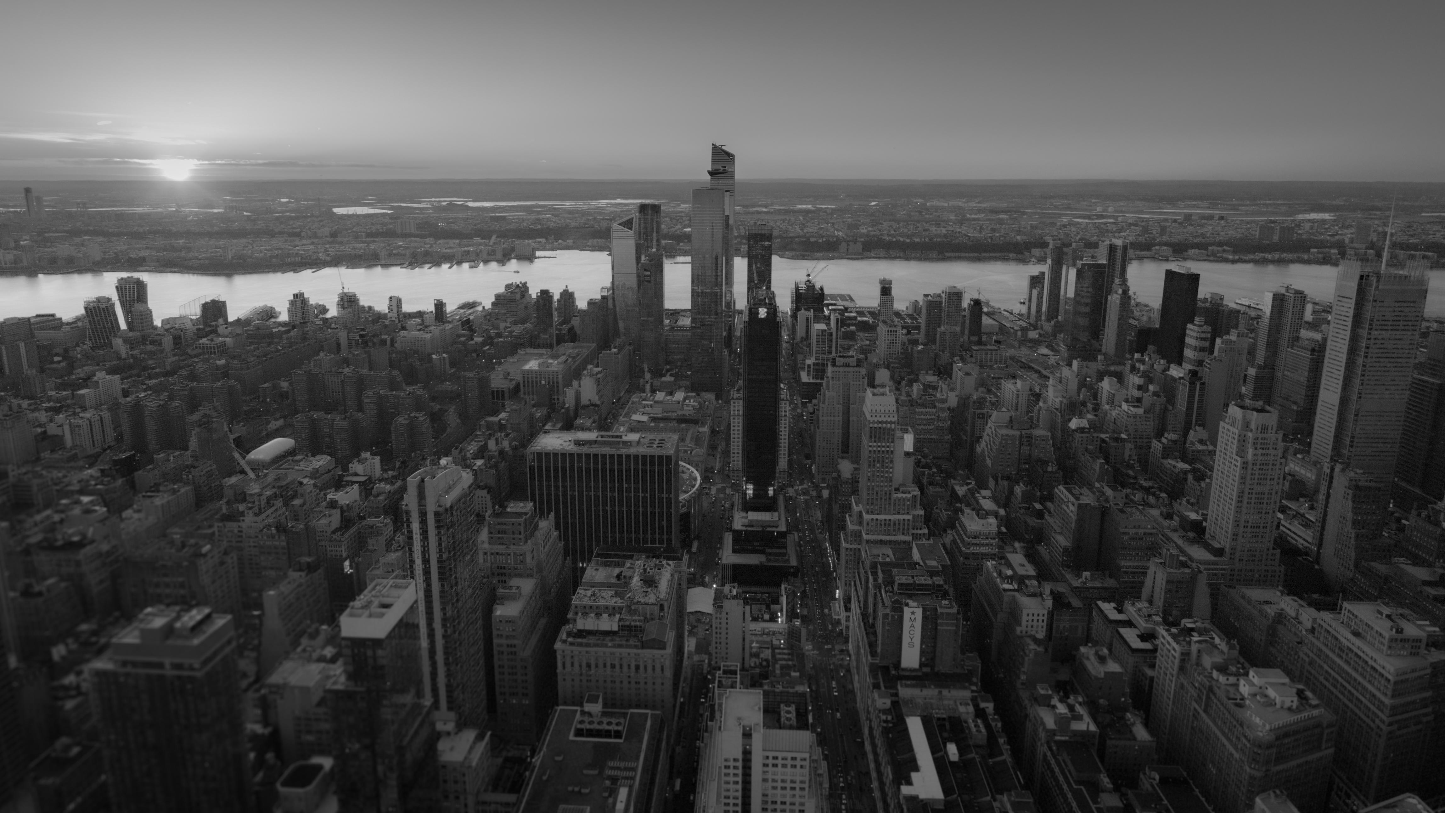 NYC West From Empire State 4K wallpaper