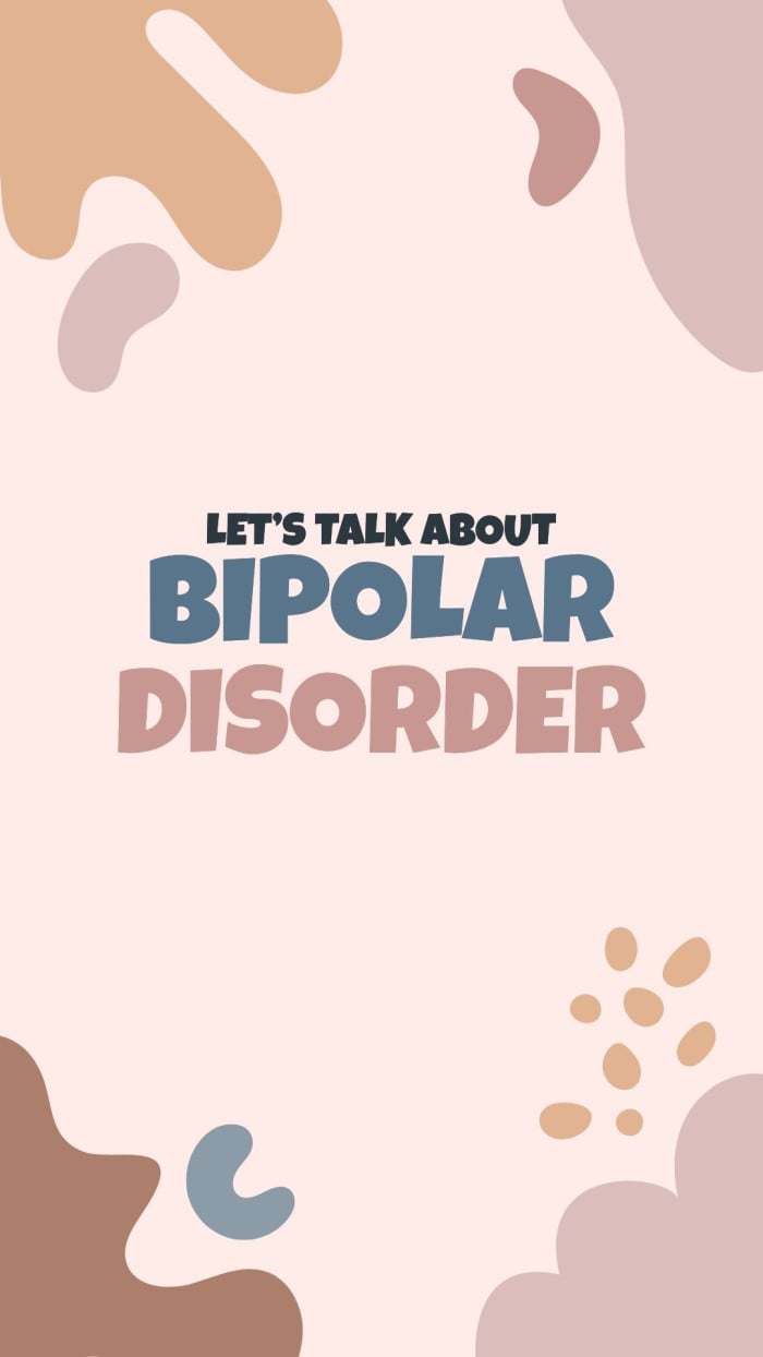 Personalize this Abstract Bipolar Disorder Awareness Testimony Facebook Story design for free