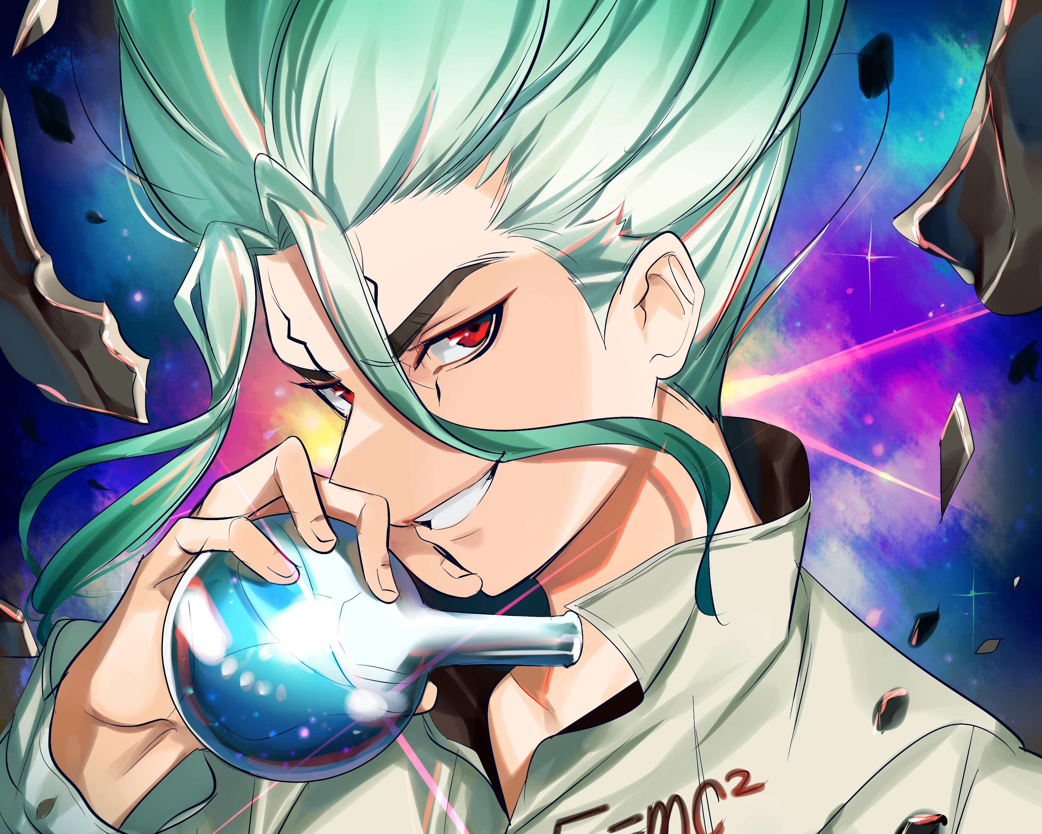Dr. Stone HD, Taiju Oki, Ryusui Nanami Gallery HD Wallpaper