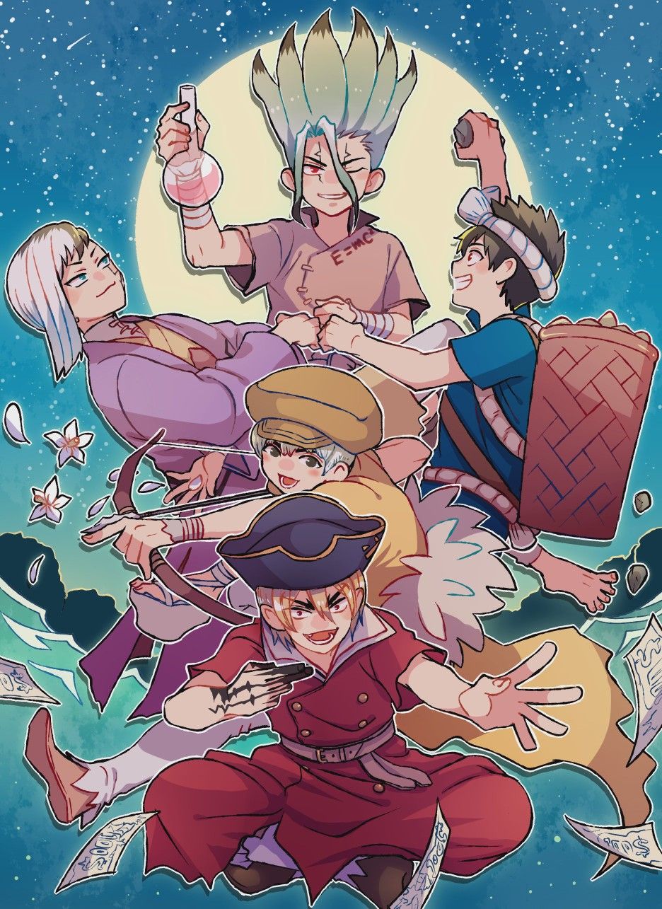 Dr.stone. Personagens de anime, Anime kawaii, Anime