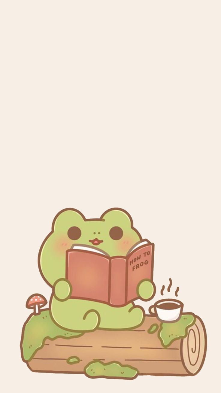 Cute Frog Wallpaper for iPhone. Frog wallpaper, iPhone wallpaper kawaii, Cute wallpaper