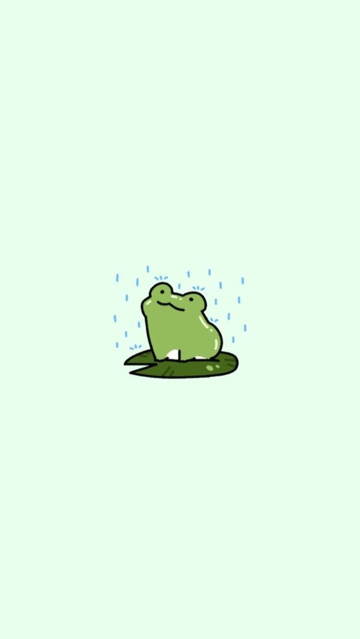 cute frog wallpaper can use for whatever. Frog wallpaper, Cute frogs, Frog drawing