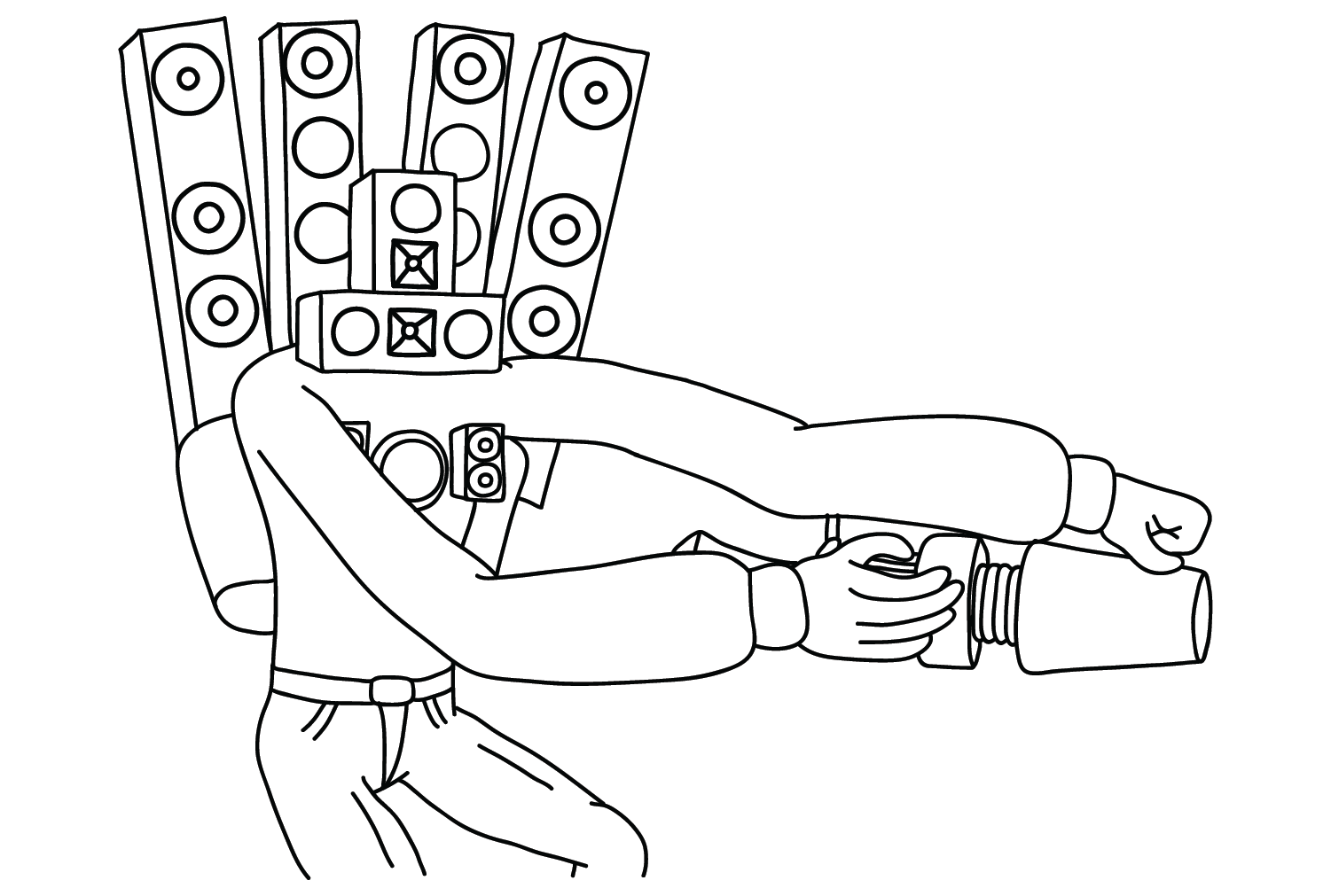 Titan Speakerman Kids And Adults