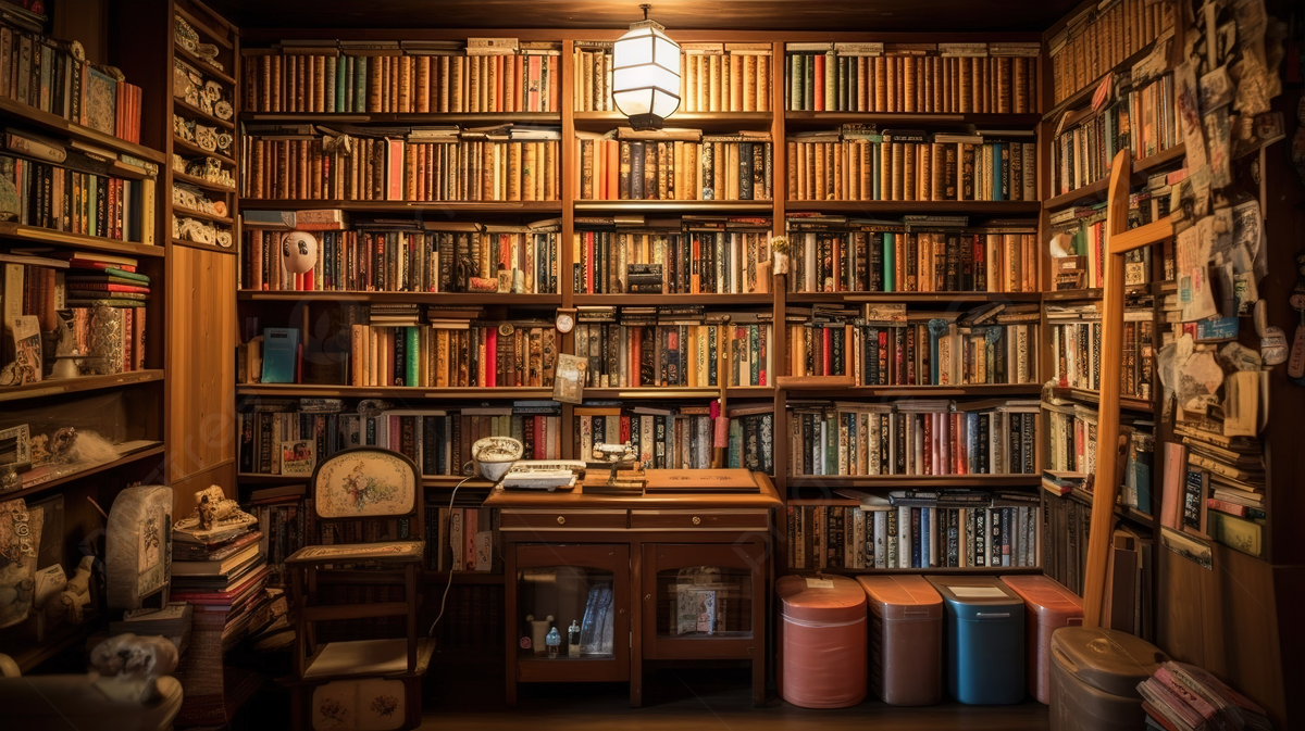 An Old Room Full Of Books Background, Bookshelf Image, HD Photography Photo Background Image And Wallpaper for Free Download