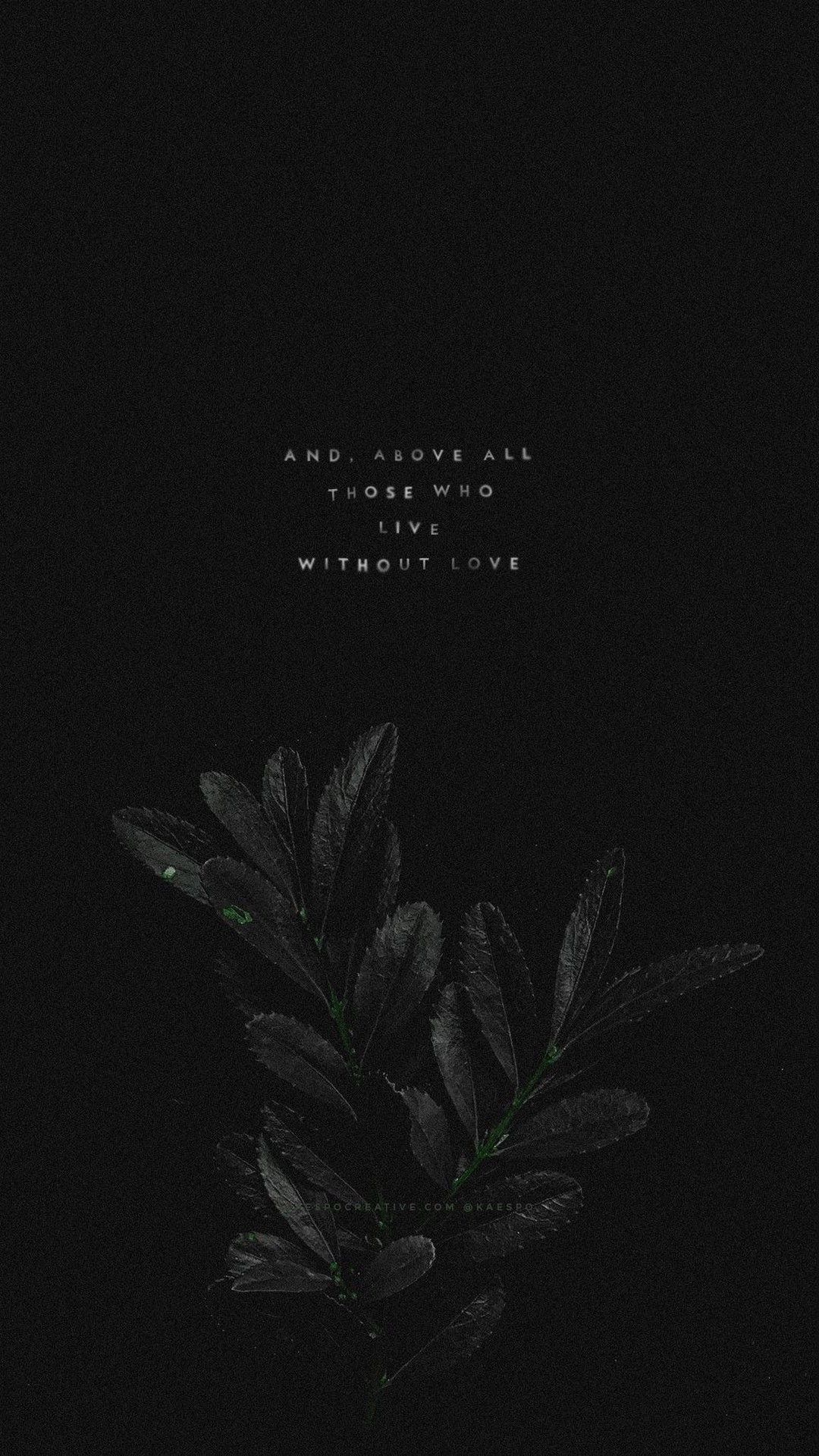 iPhone Black Aesthetic Wallpaper