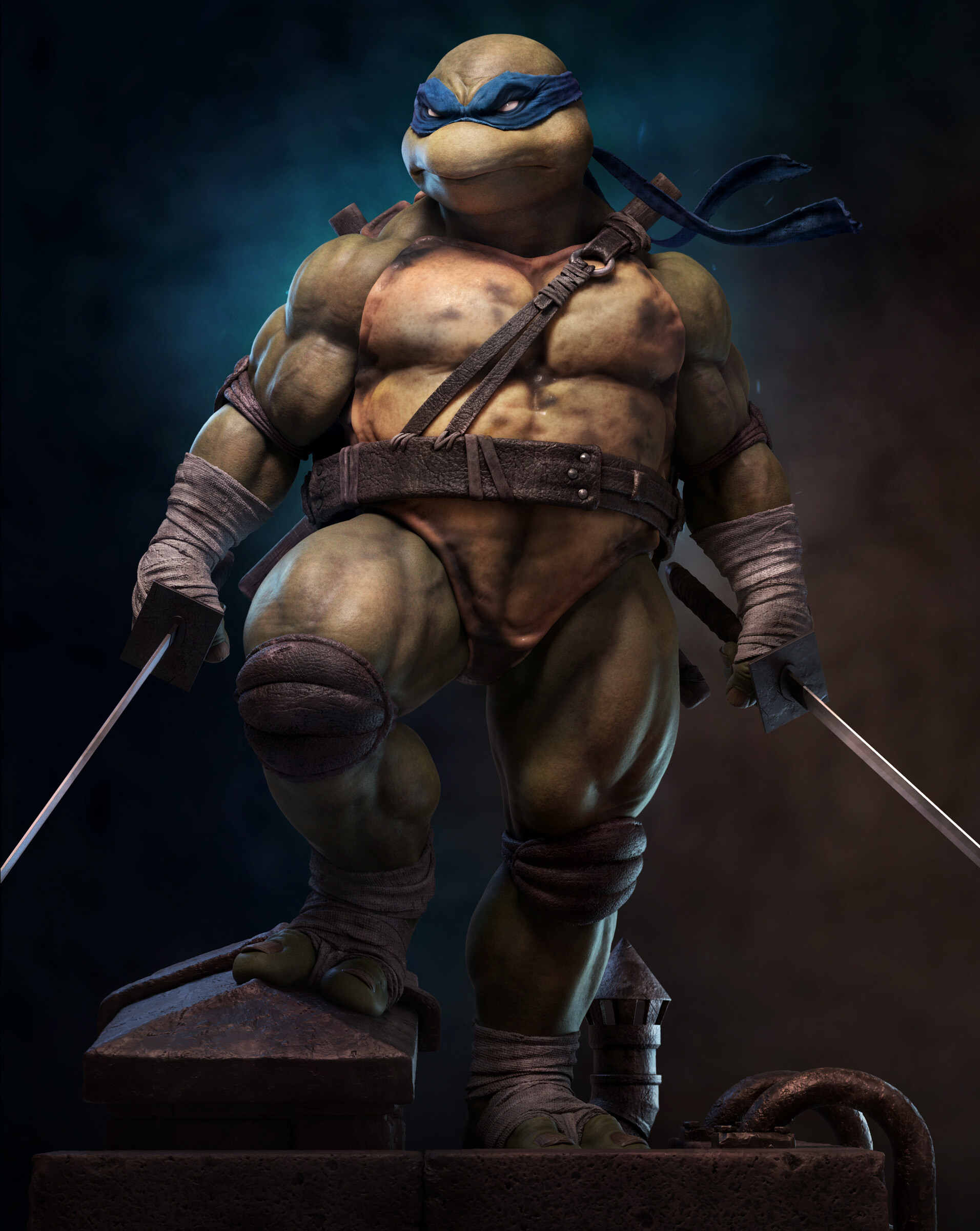 Teenage Mutant Ninja Turtles Artwork Leonardo Wallpaper:1912x2400
