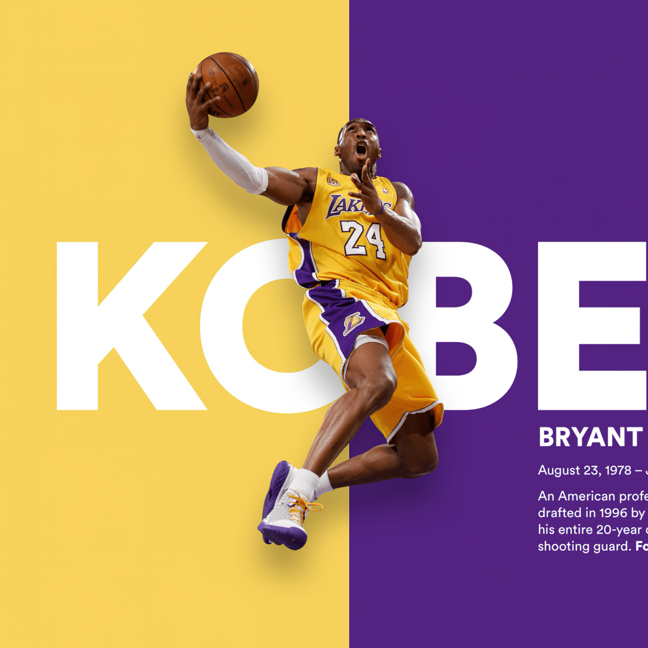 Kobe Bryant Wallpaper 4K, Tribute, Los Angeles Lakers