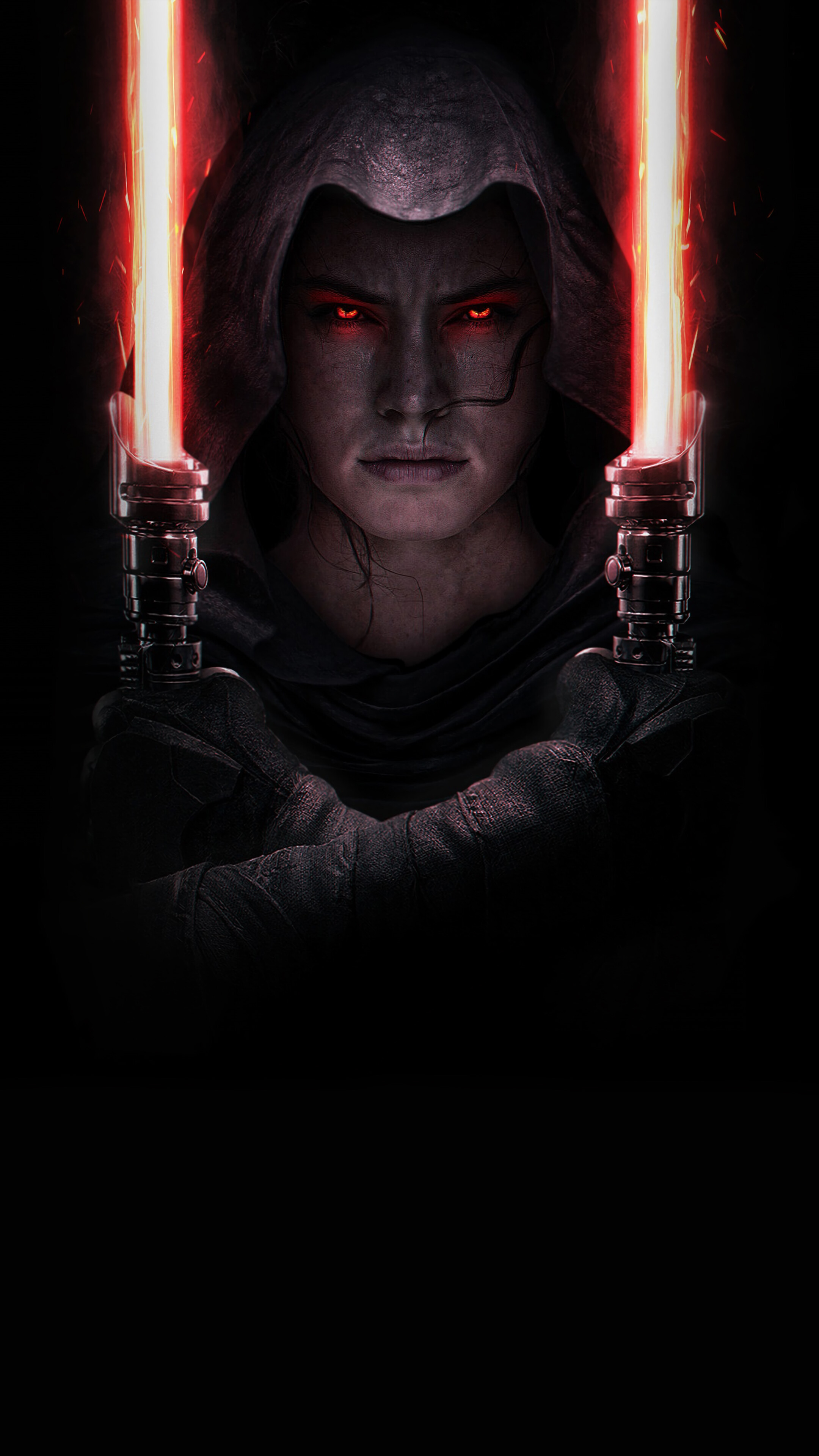 Rey, Darks Side, Lightsaber, Star Wars: The Rise of Skywalker, 4k Gallery HD Wallpaper