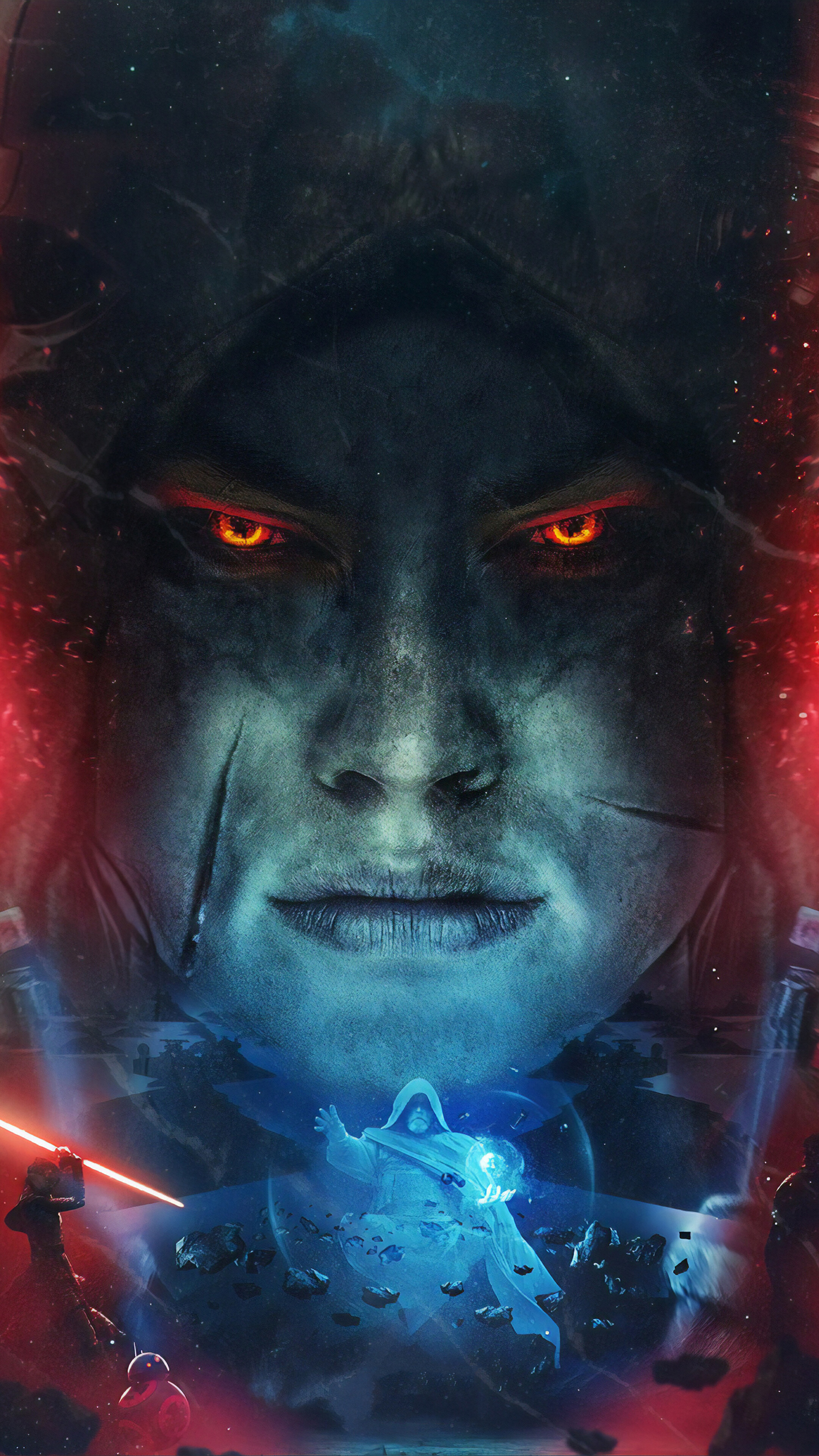 Star Wars The Rise of Skywalker, Dark Side, Rey, Lightsaber, 4k Gallery HD Wallpaper