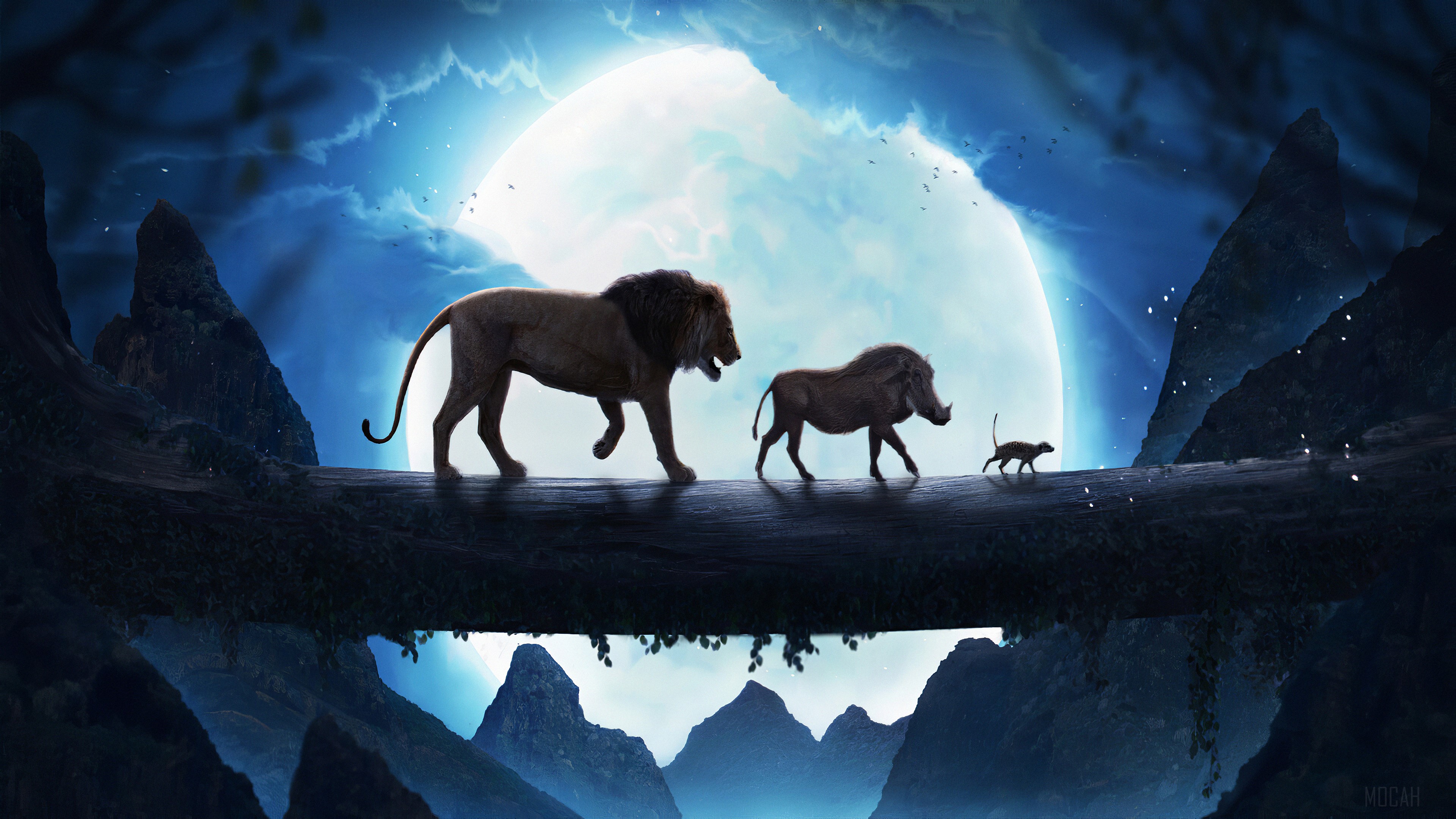 The Lion King Simba Pumbaa Timon 4k Gallery HD Wallpaper