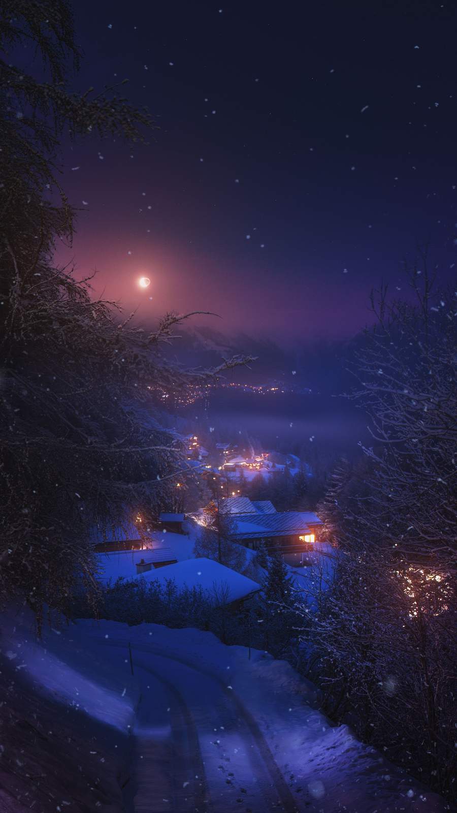 Cold Night iPhone Wallpaper