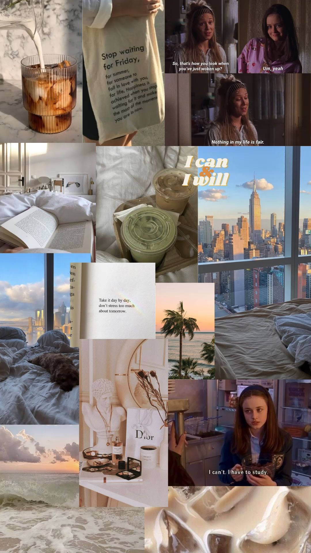 Download Gilmore Girls That Girl Aesthetic Collage Wallpaper