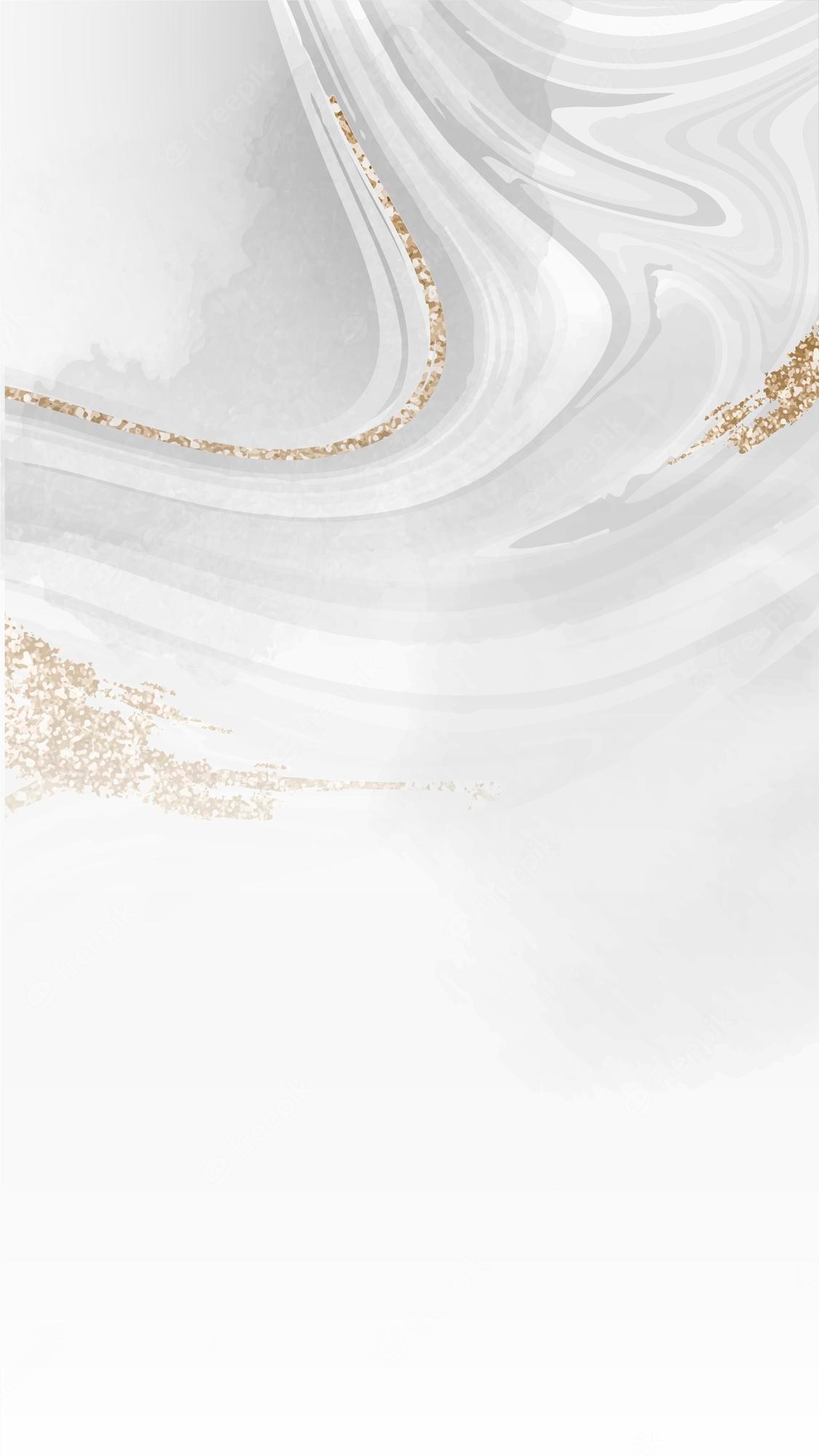 Premium Vector. White fluid patterned mobile phone wallpaper vector