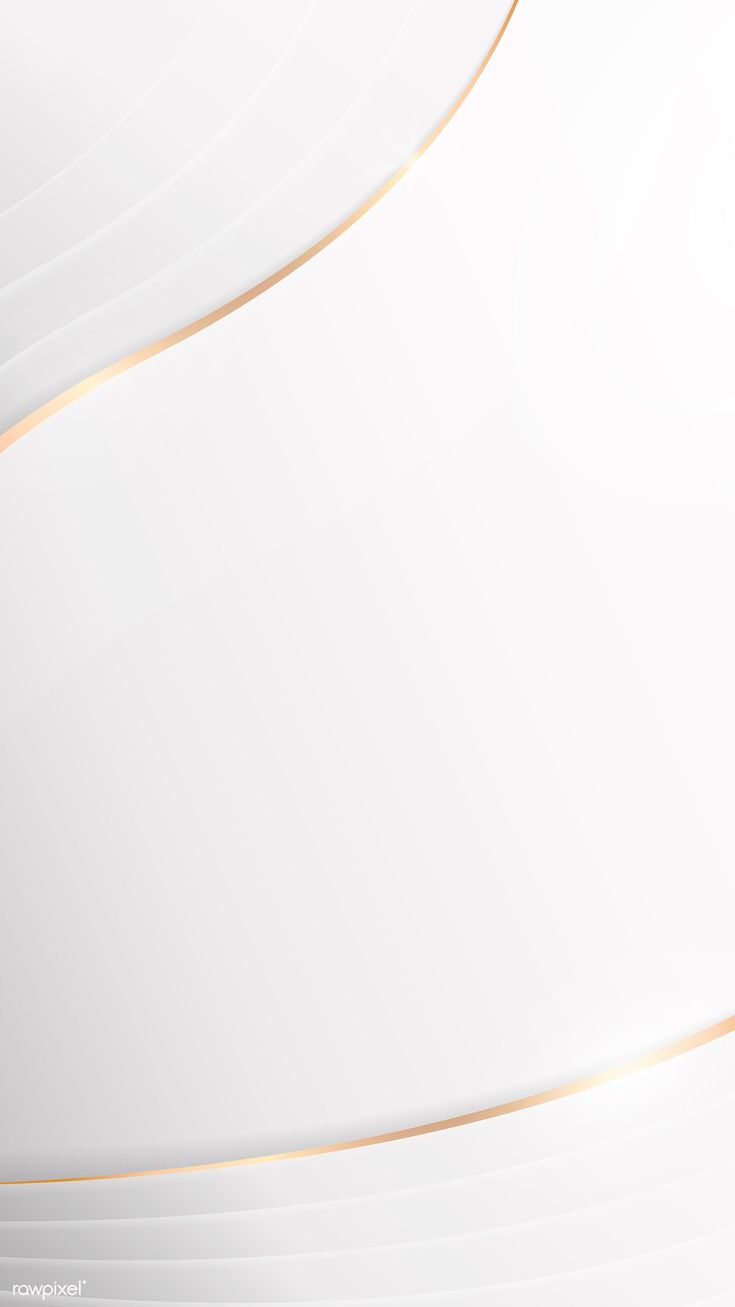 White abstract gold rim curved background mobile phone wallpaper vector. premium image by r. White and gold wallpaper, Gold wallpaper background, White aesthetic